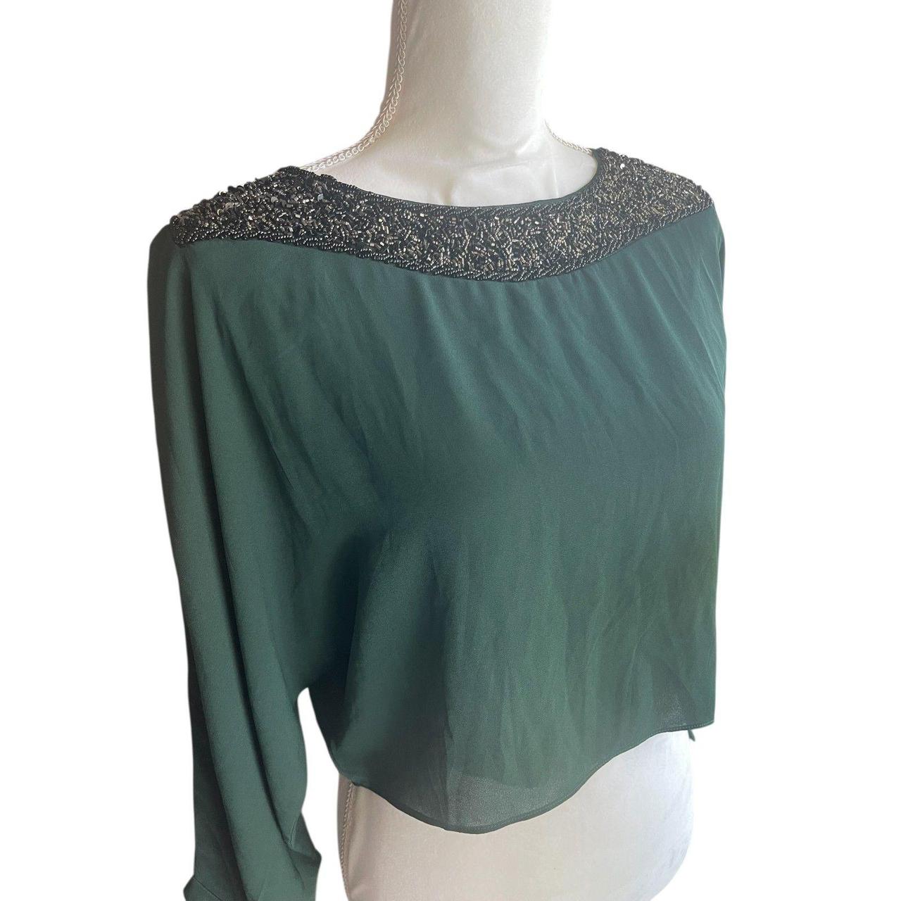 Source Unknown Women's Crop top - Green - M – B+ … - image 1