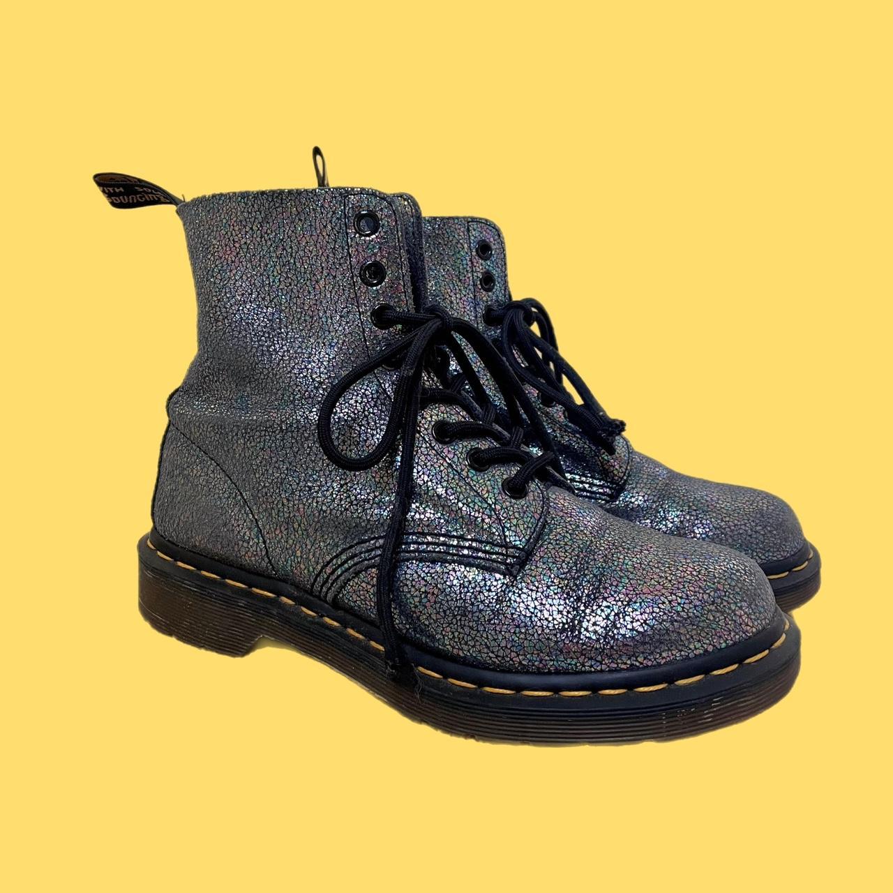 🌼 authentic dr. martens glitter boots 🌼 size 7... Depop