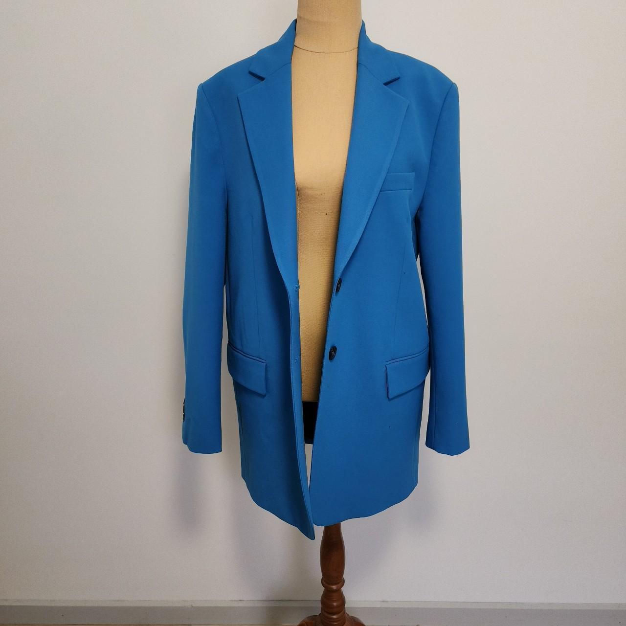 Zara Women's Blue Jacket Depop