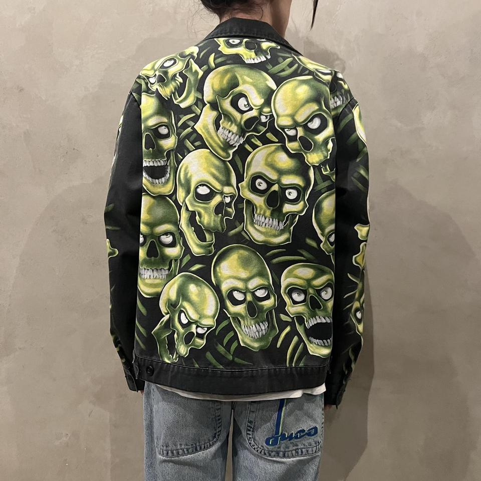 supreme skull pile work jacket this dead stock... - Depop