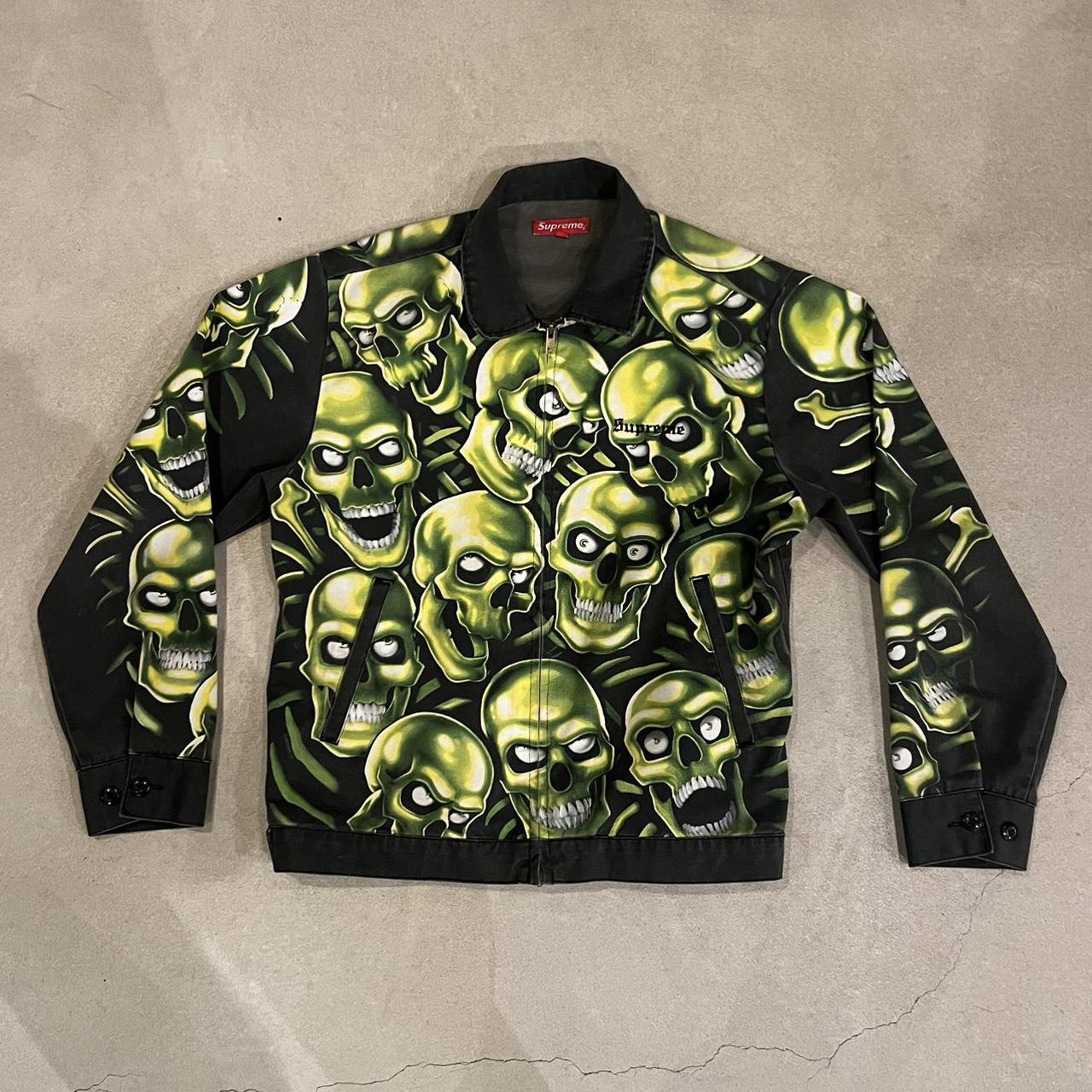 Supreme green outlet jacket