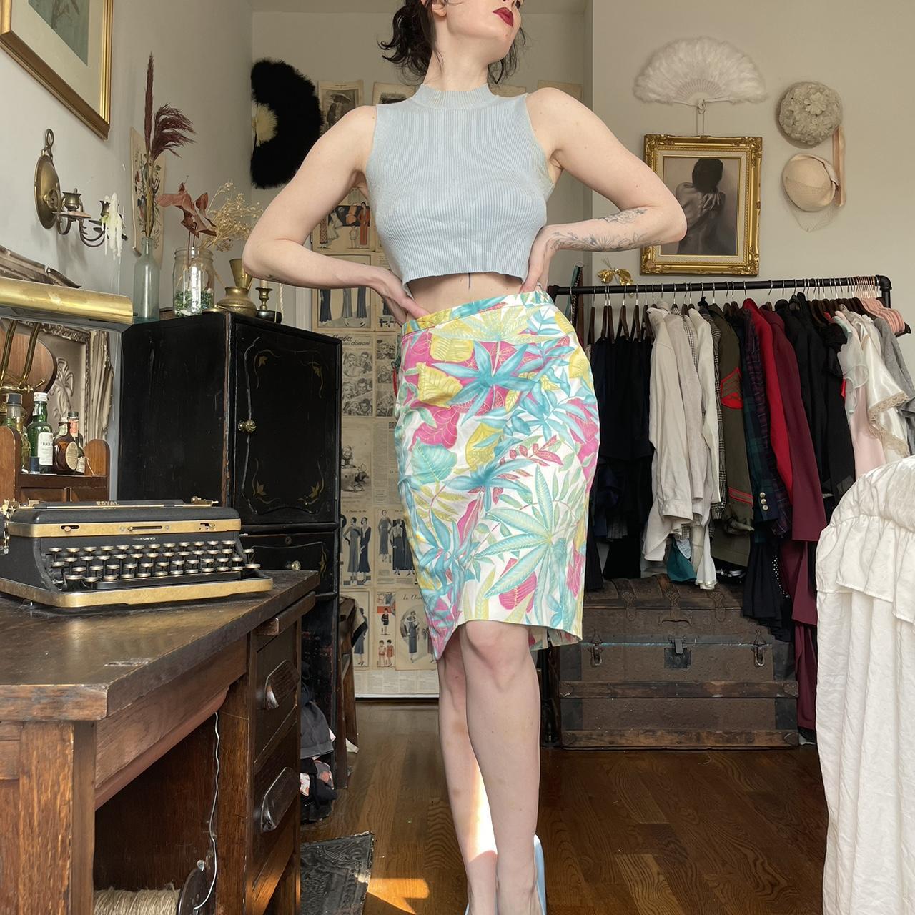 Floral pencil clearance skirt 90s