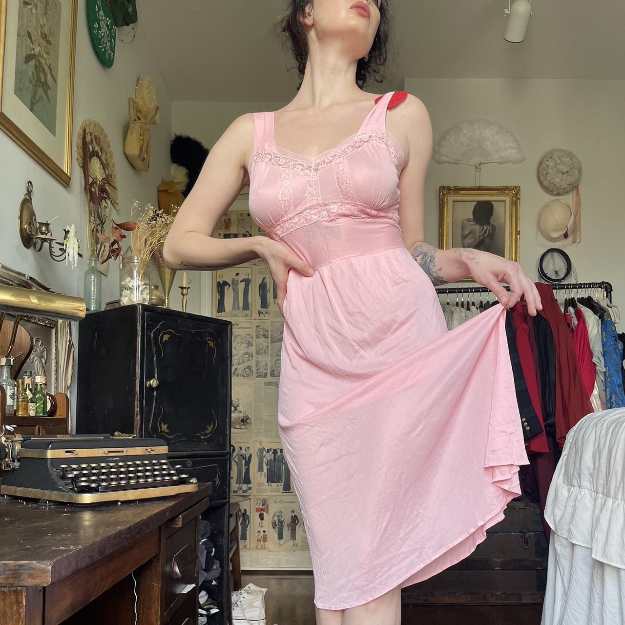 Vintage 50s 60s nightgown slip dress Prairie. Depop