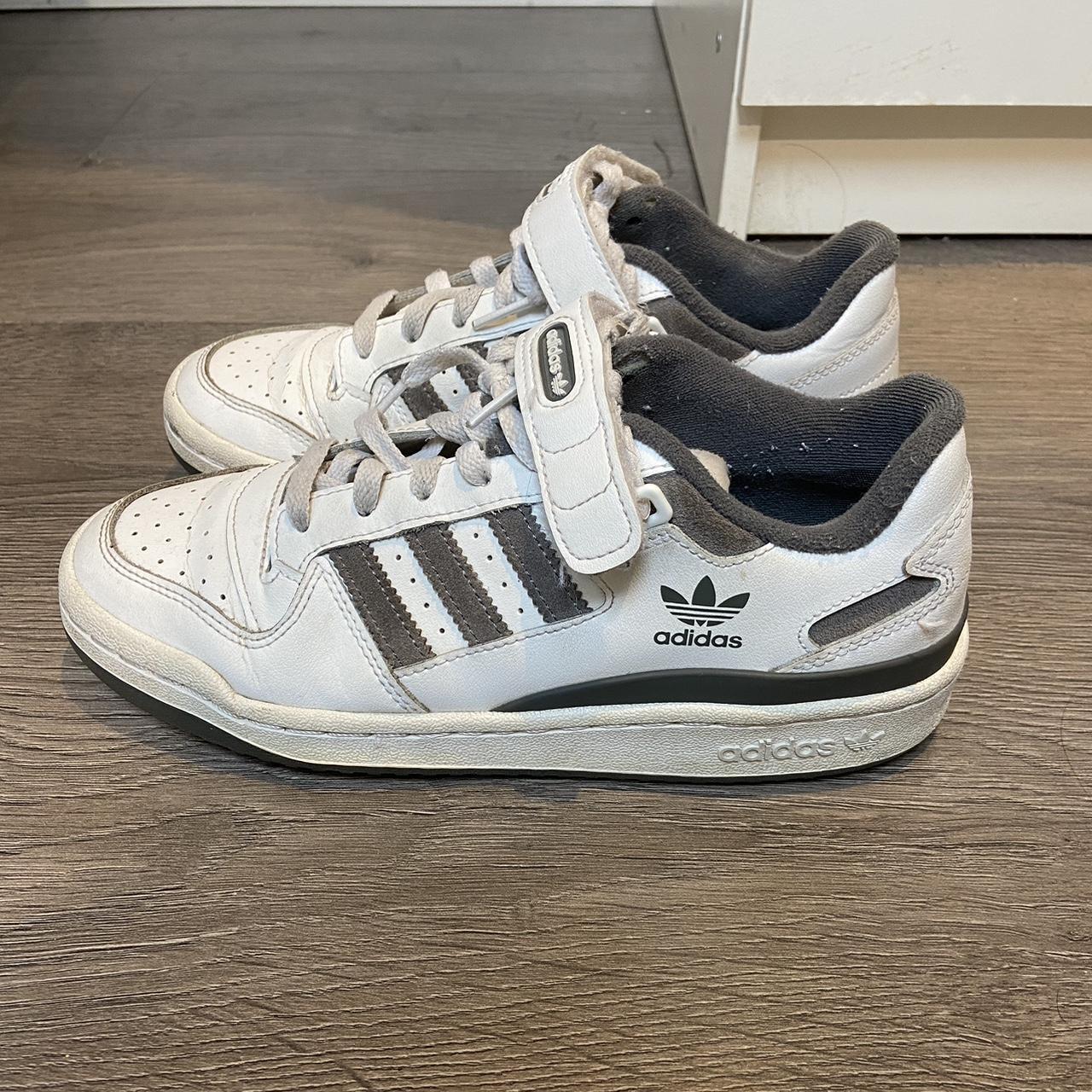 Adidas white and grey Forums Very good condition... - Depop