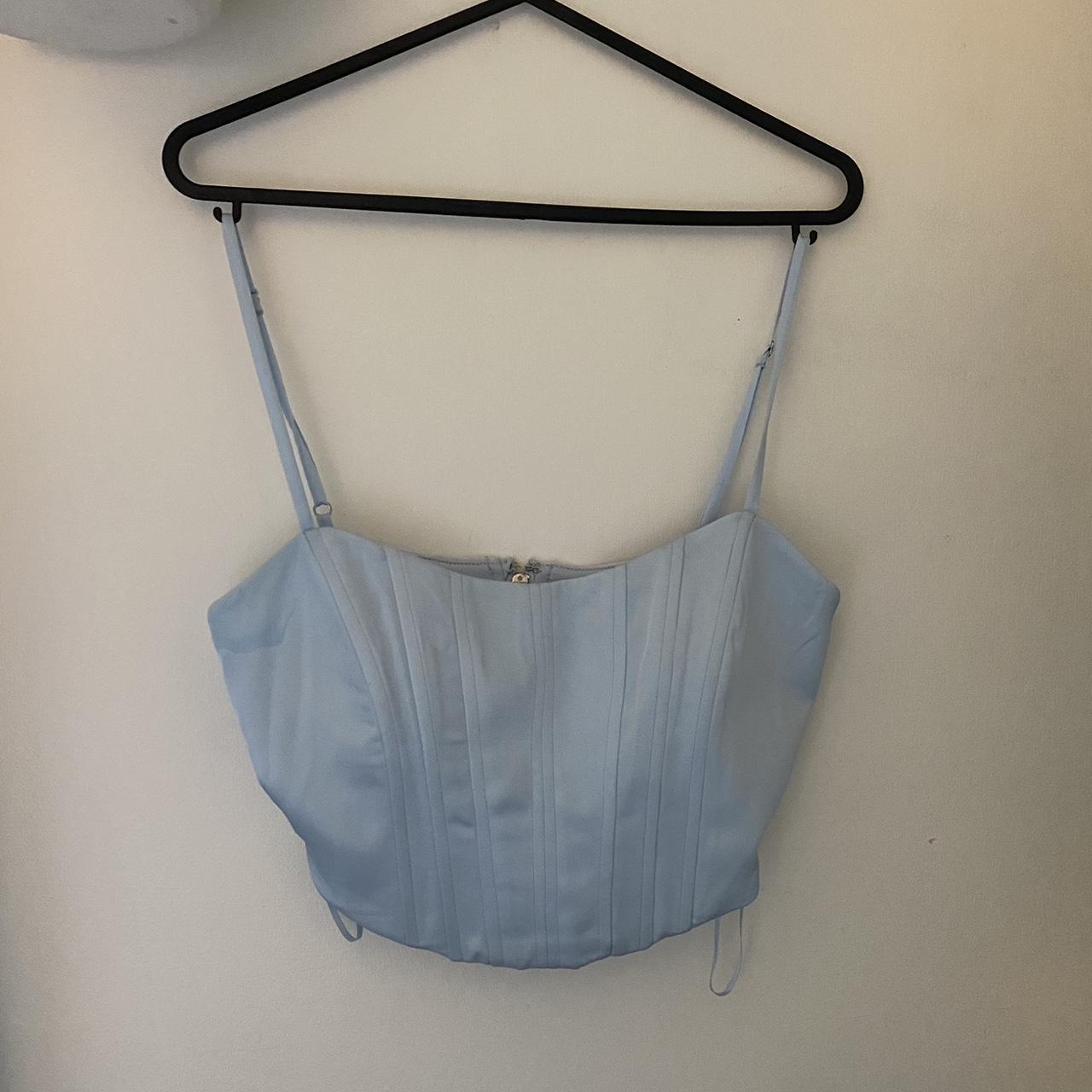 Bershka satin corset top Too small for me but... Depop