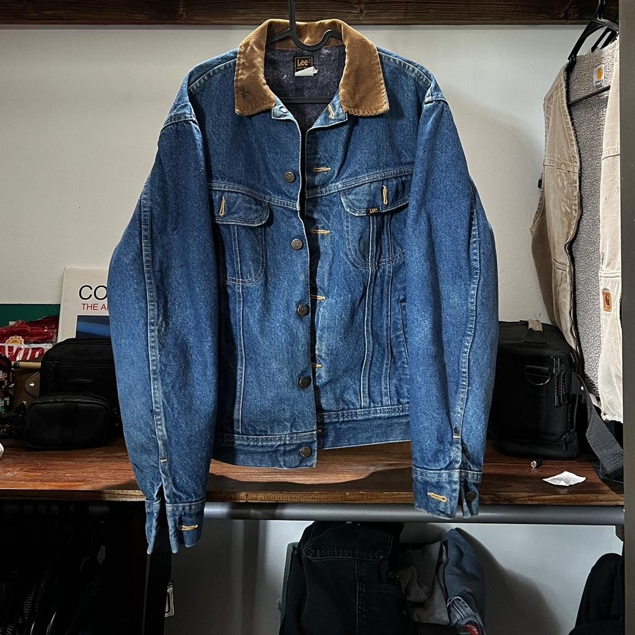 Lee jean jacket 2024 with corduroy collar