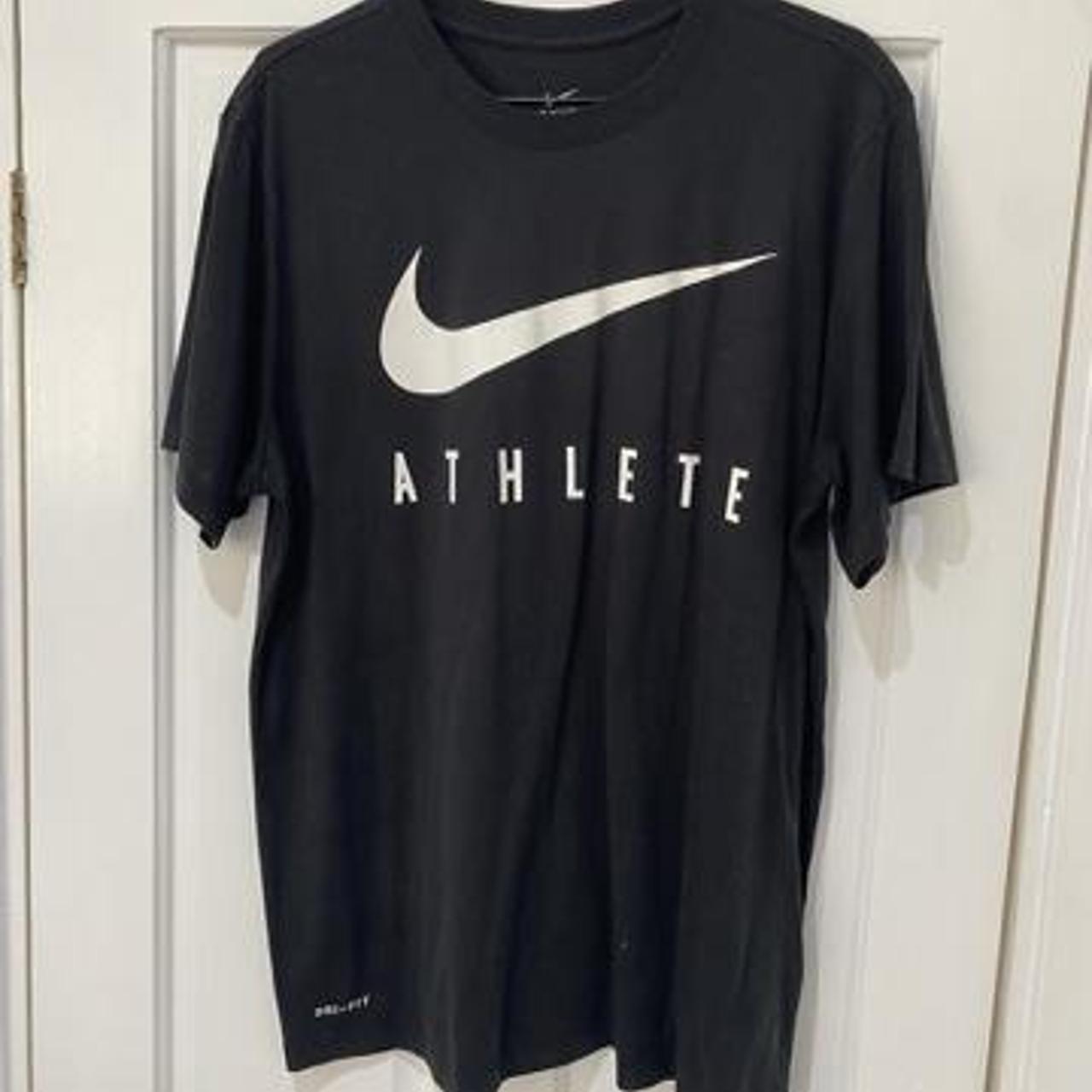 mens red and black nike shirt