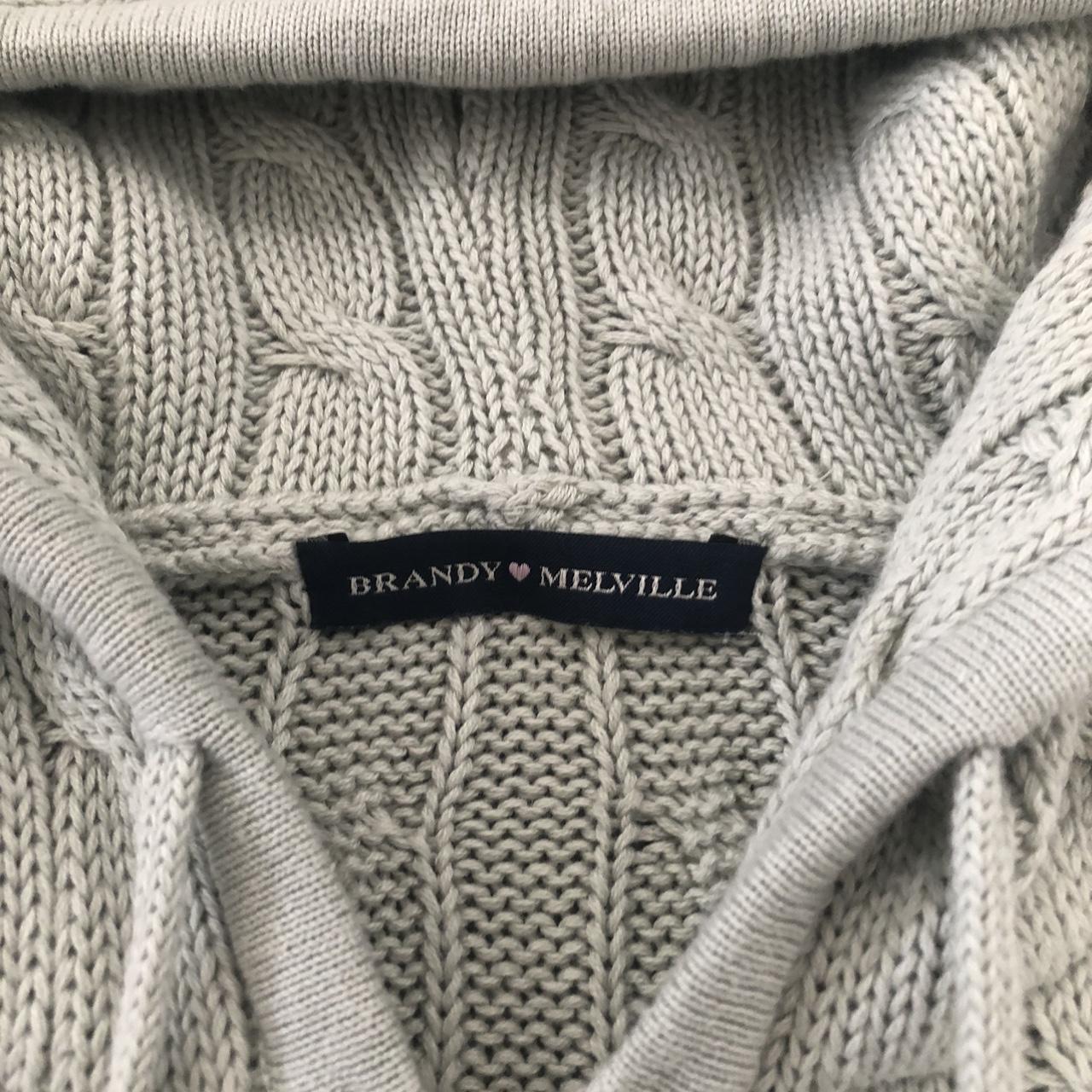 brandy melville ayla light green cable knit zipup... Depop