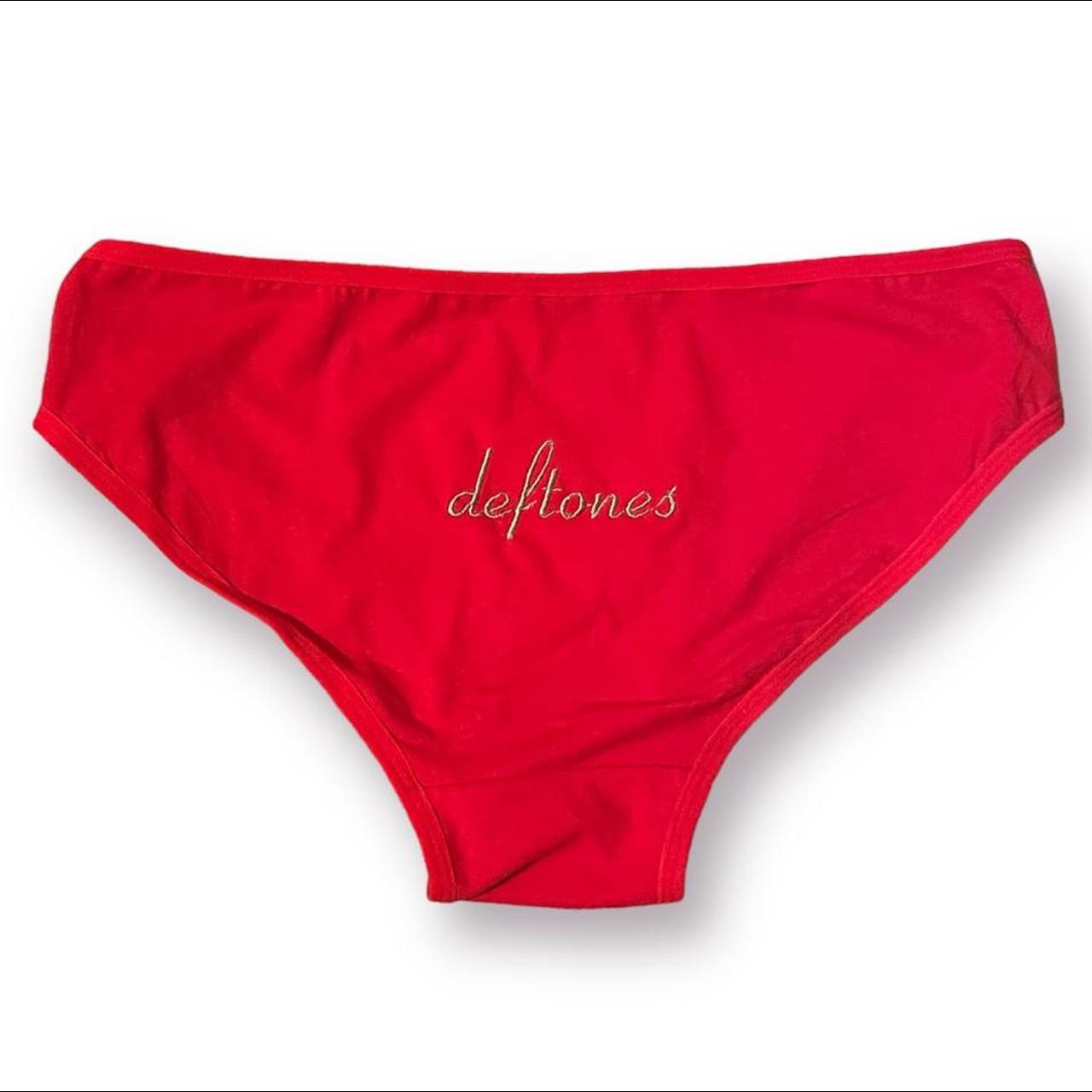 New Deftones red panties only one created like this!... Depop