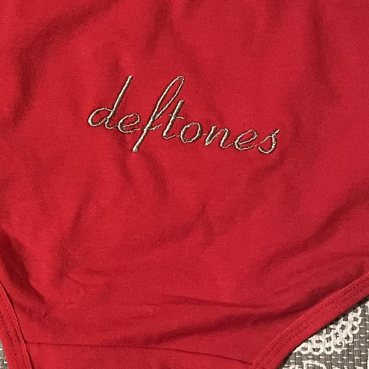 New Deftones red panties only one created like this!... Depop