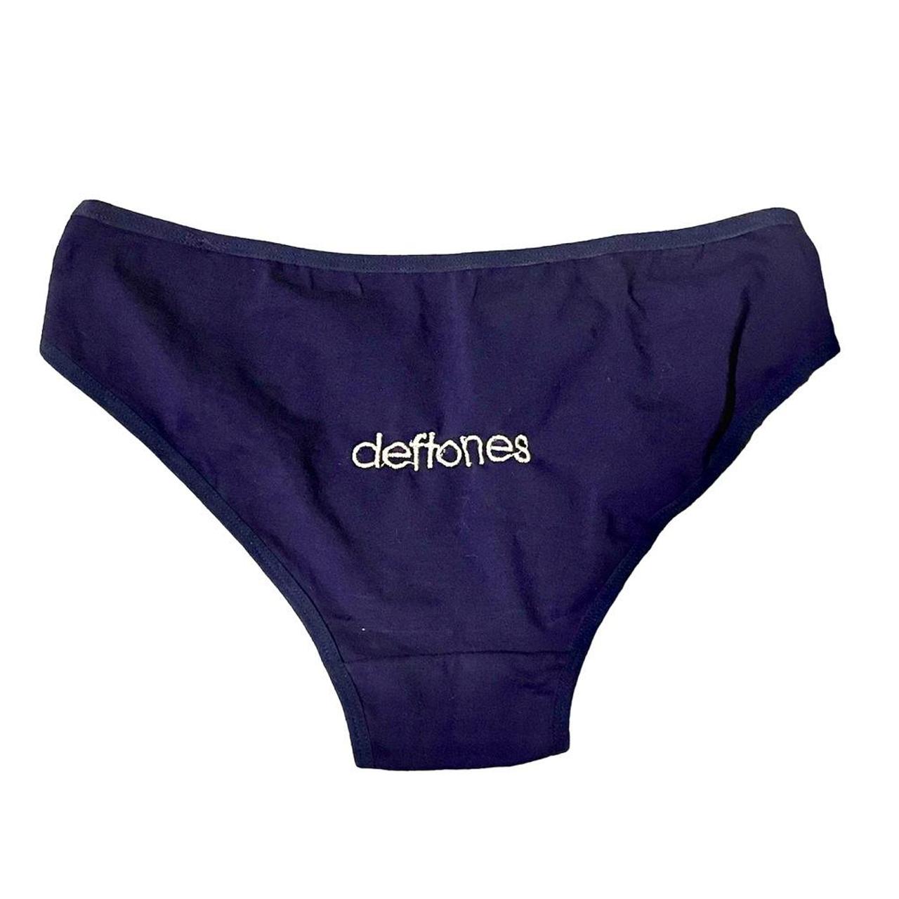 Navy blue deftones panties New never worn,... Depop