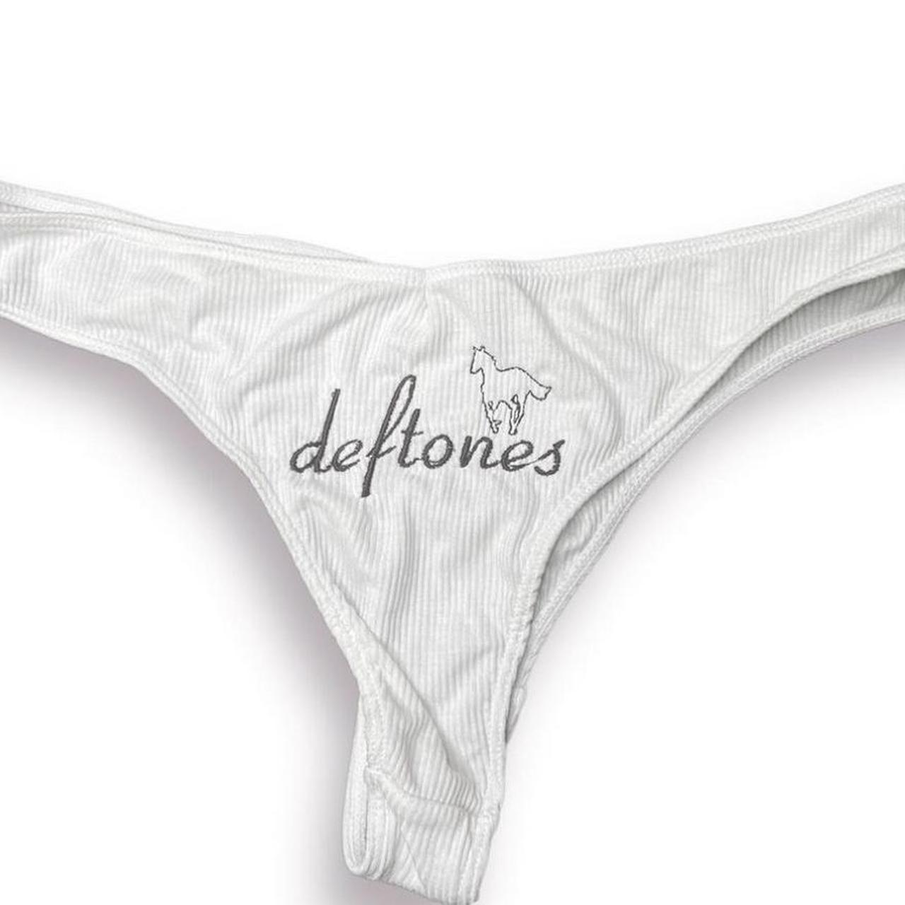 White Deftones pony new panties 🤍 New never worn,... Depop