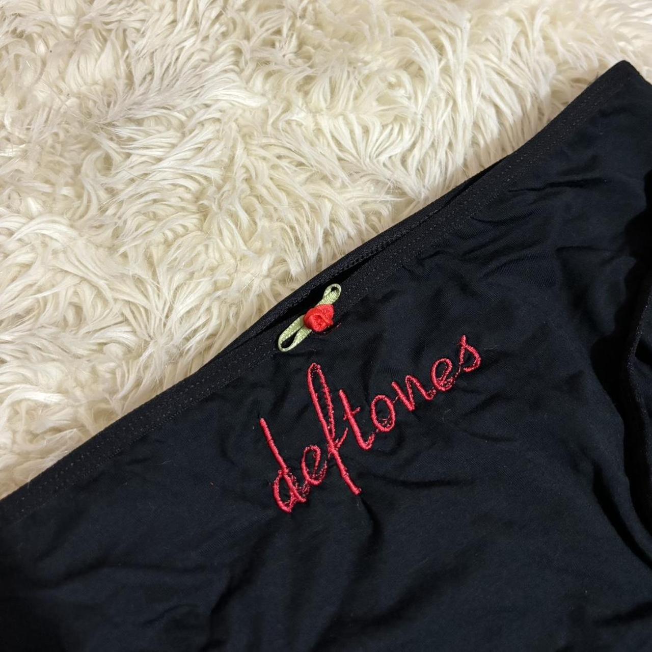 New never worn Deftones rose panties 🥀🖤 Stretchy,... Depop