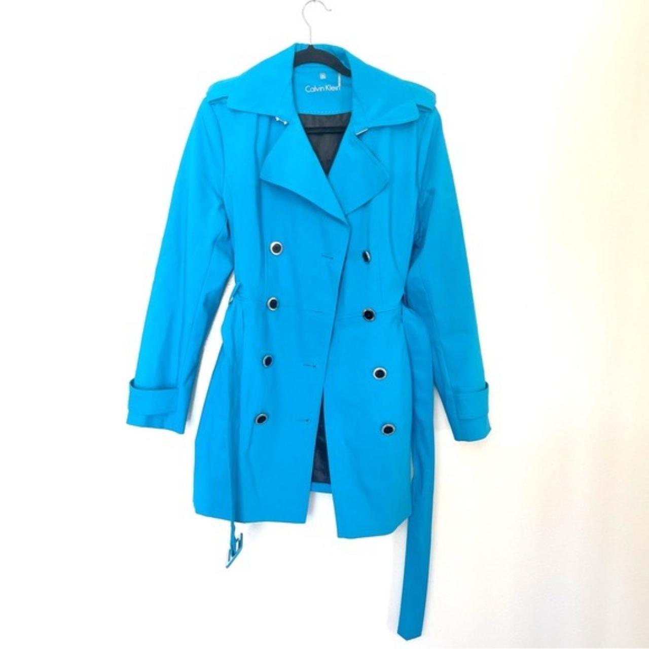 Calvin klein clearance blue trench coat