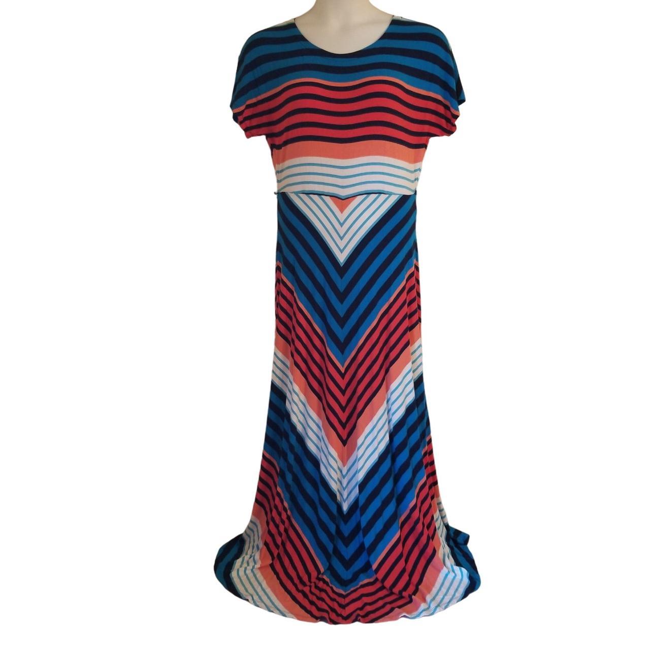 Tommy hilfiger best sale striped maxi dress