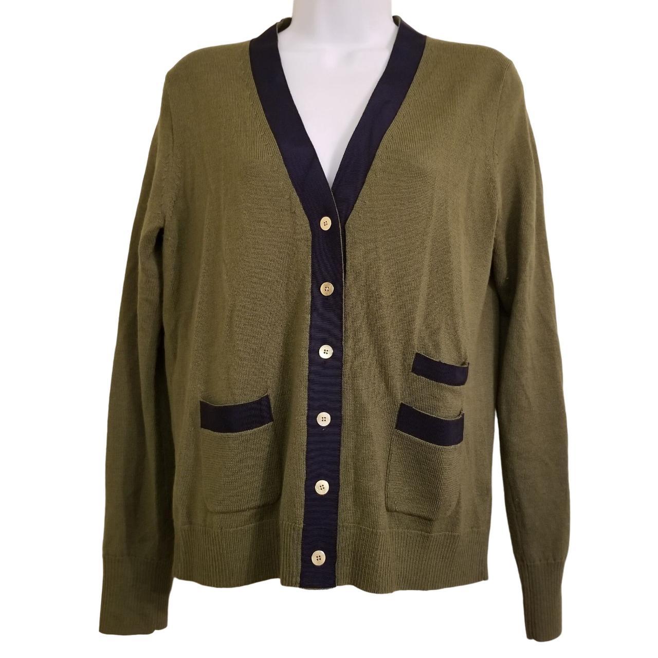 J crew shop green cardigan