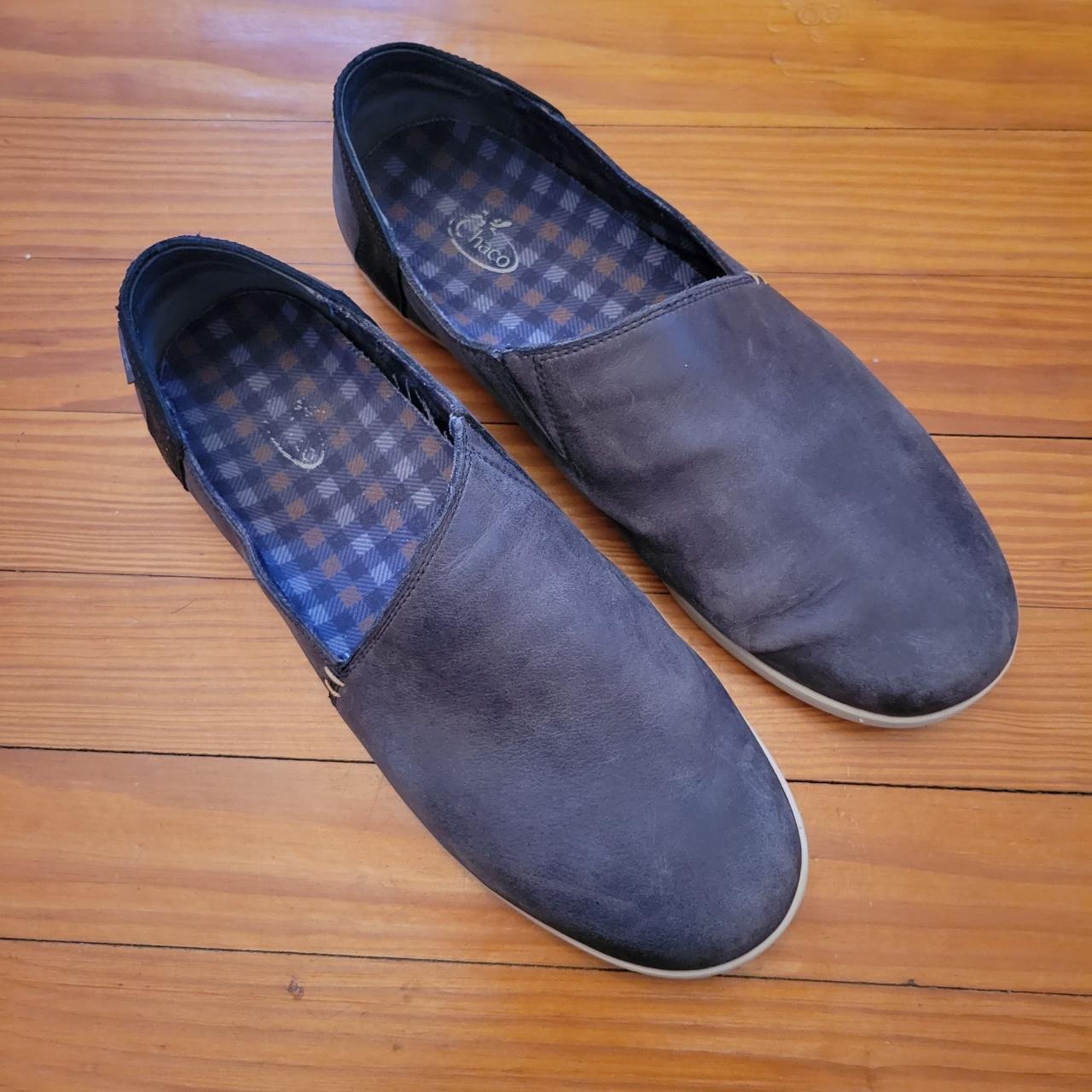 Chaco 10 Slip On Leather Loafer Shoes Clogs Depop