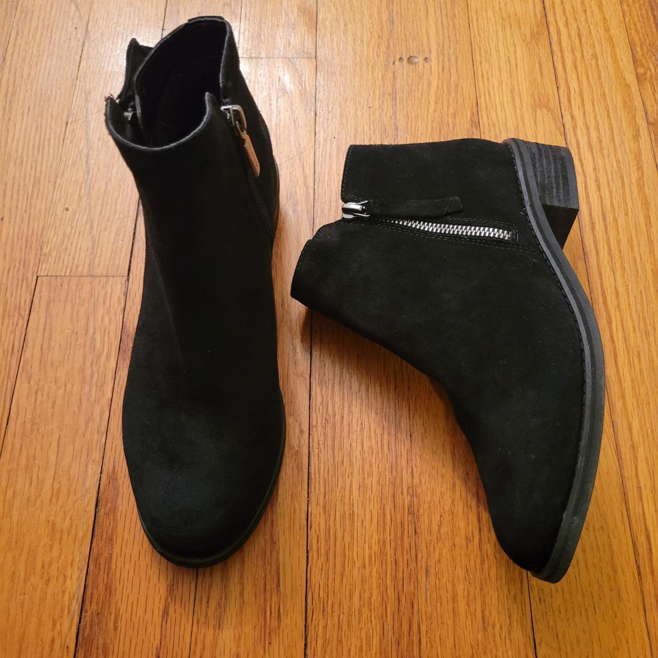 Blondo 7.5 Waterproof Black Booties Ankle Boots Zip