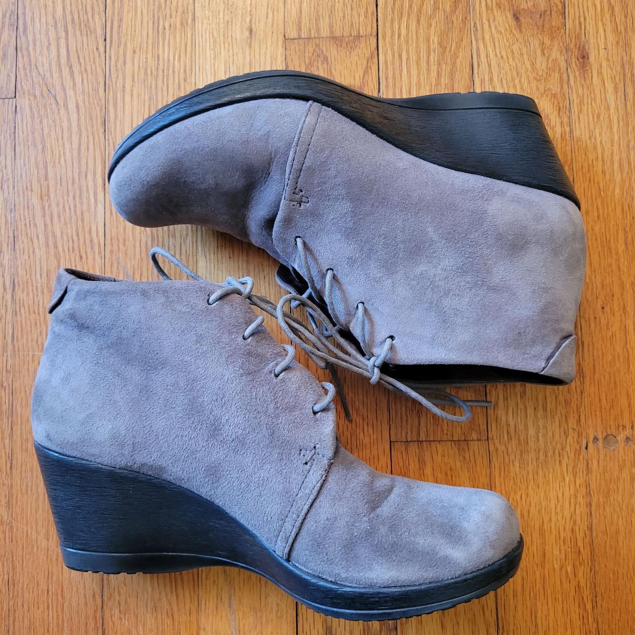 Dansko 39 Gray Suede Booties Comfort 8.5 9 RENEE. Depop