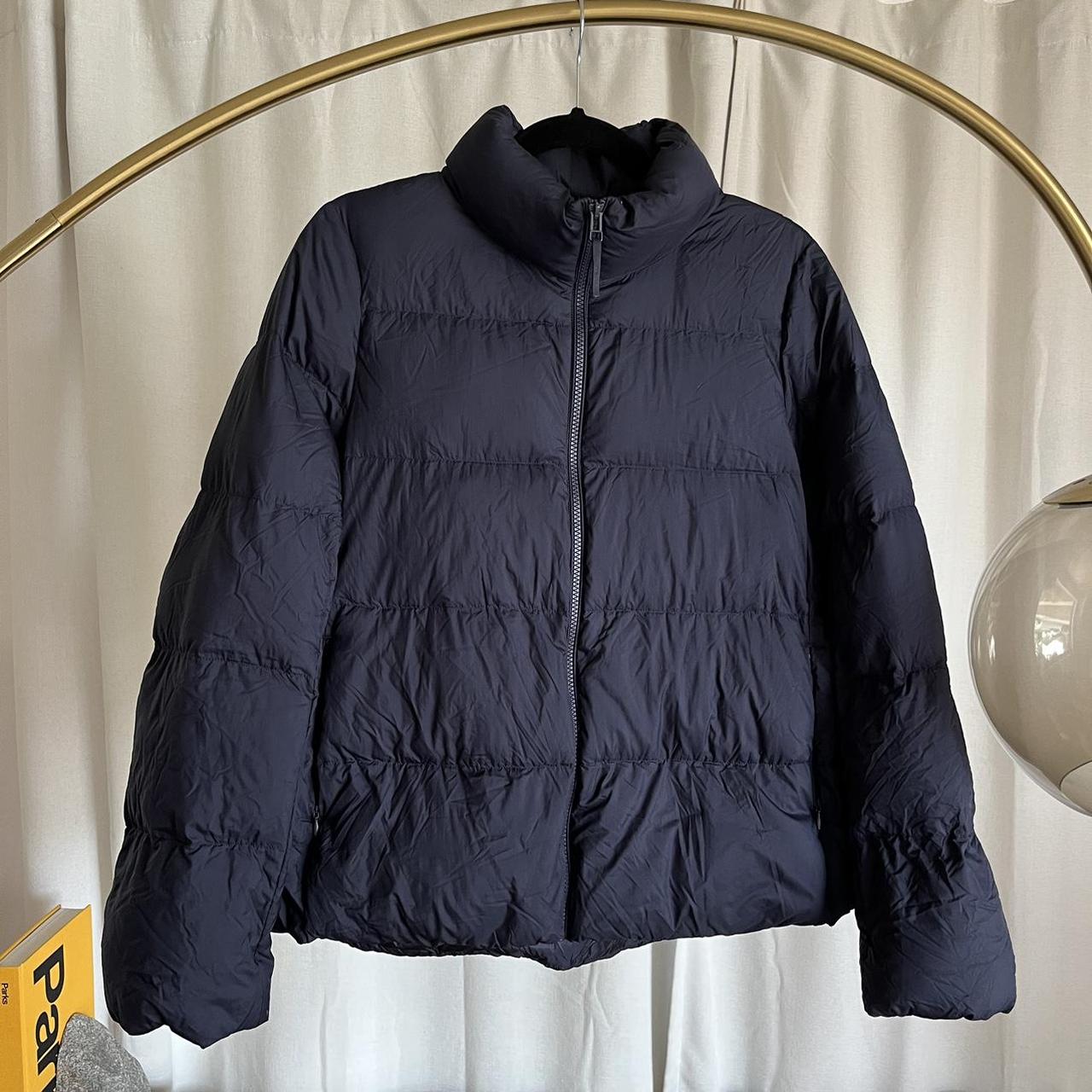 UNIQLO Women's Navy Jacket | Depop