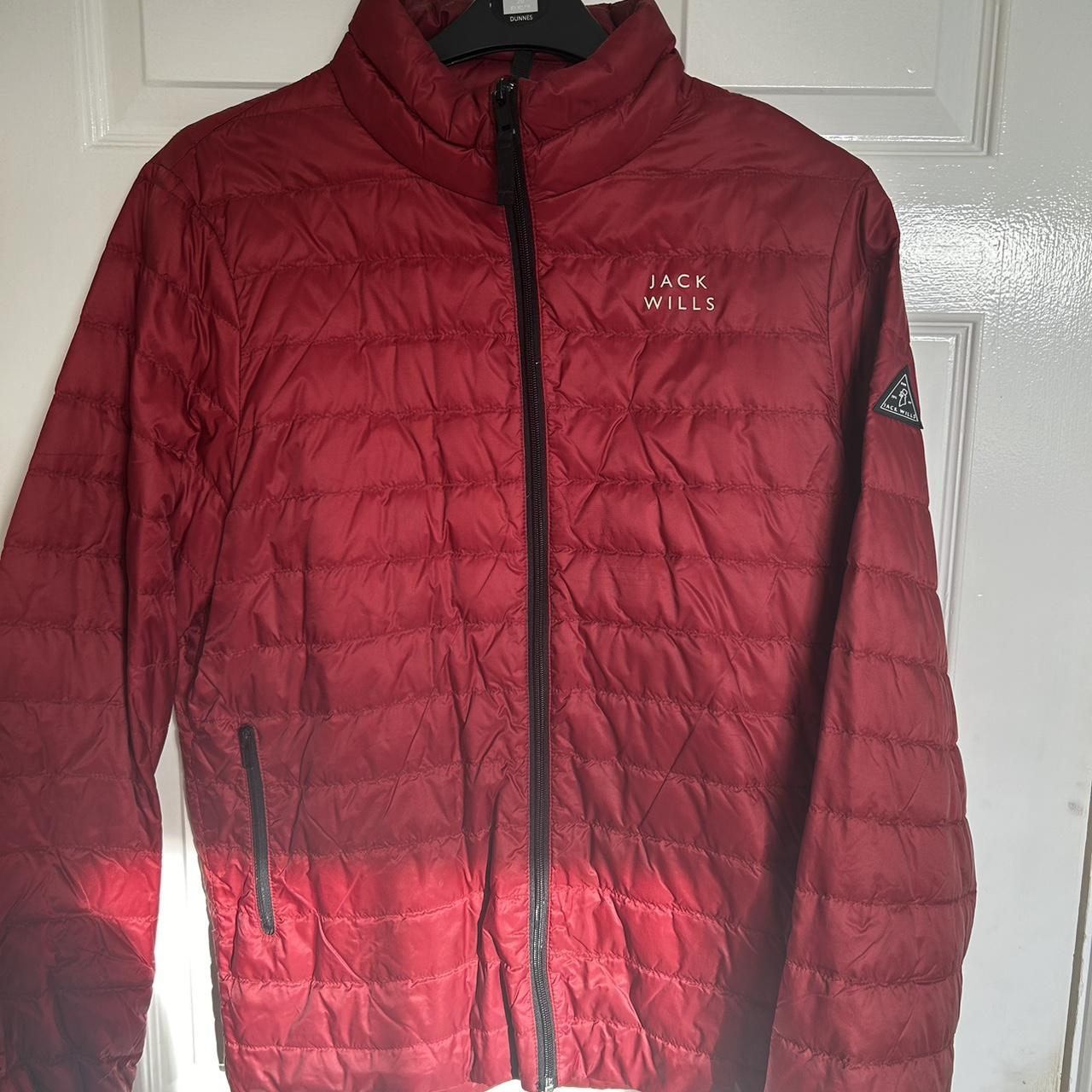 Jack wills red puffer jacket hotsell