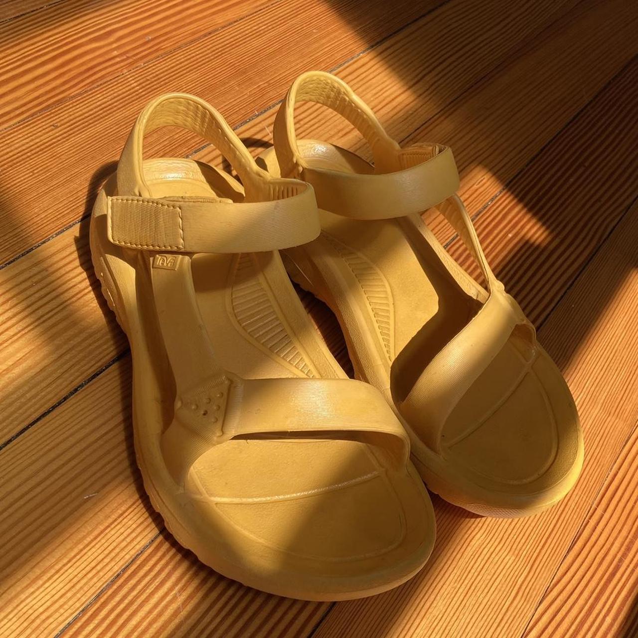 teva sandals yellow