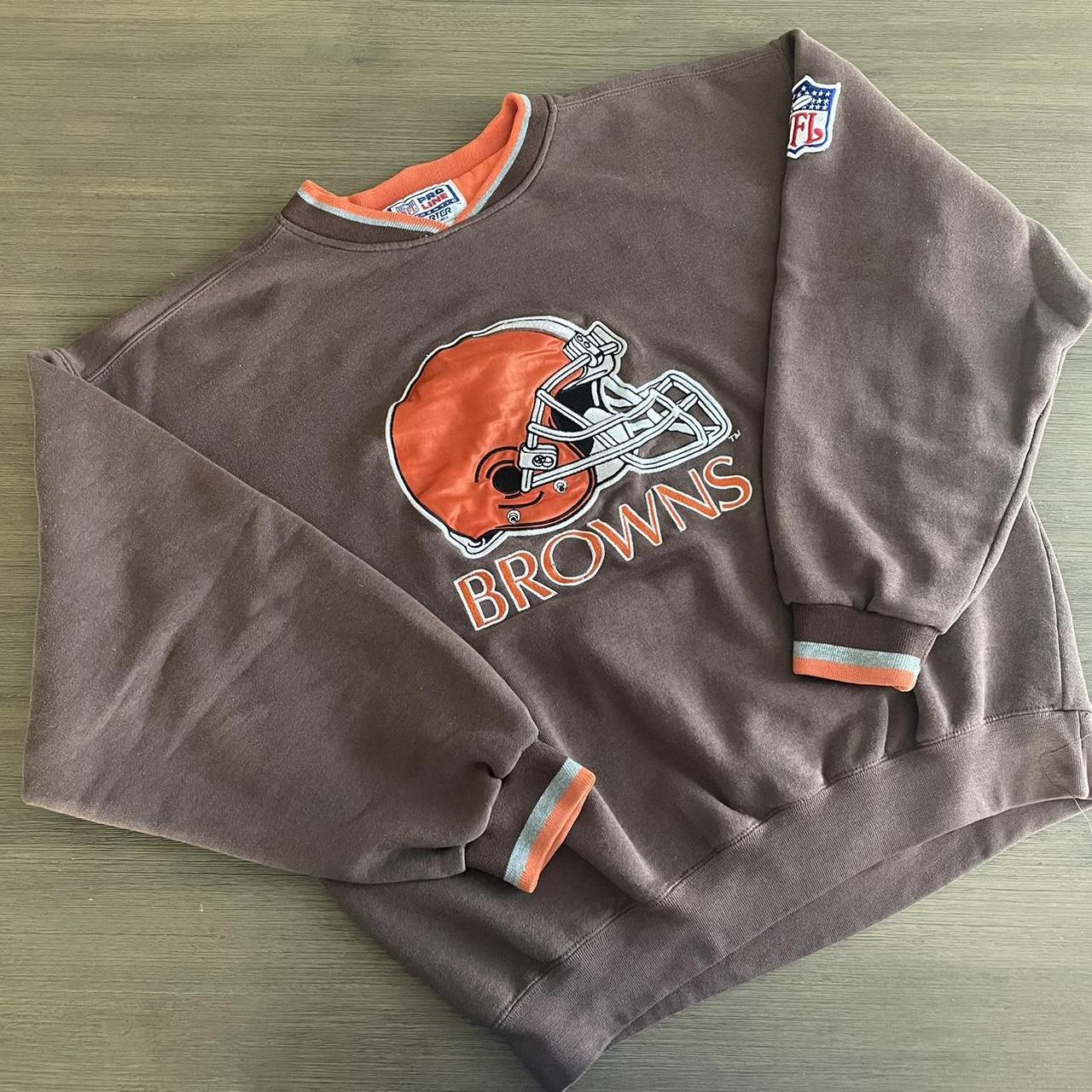 Vintage Cleveland Browns Crewneck Sweatshirt 1988 - Depop