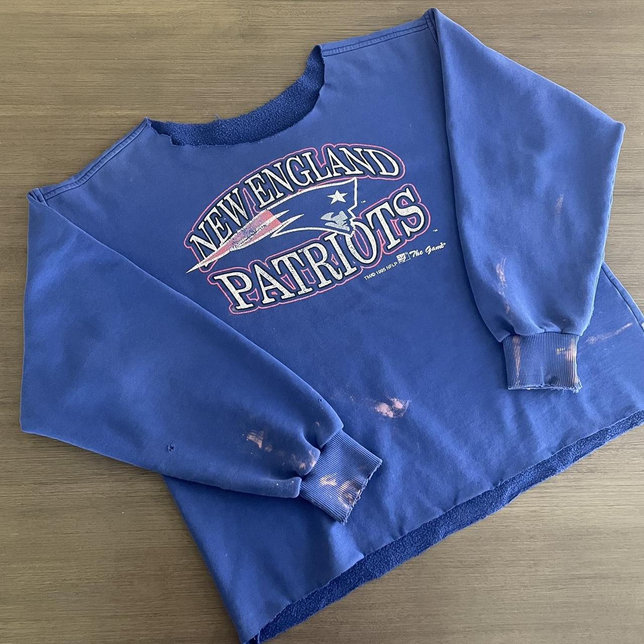 New England patriots hoodie Size: M Condition: - Depop