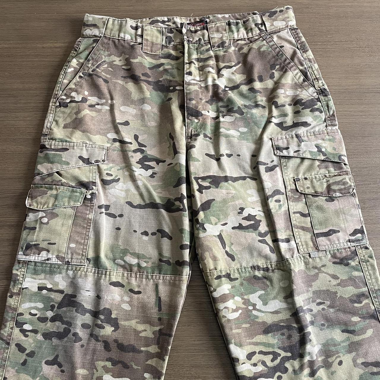 Vintage Tru Spec Army Camo Cargo Pants Good... - Depop