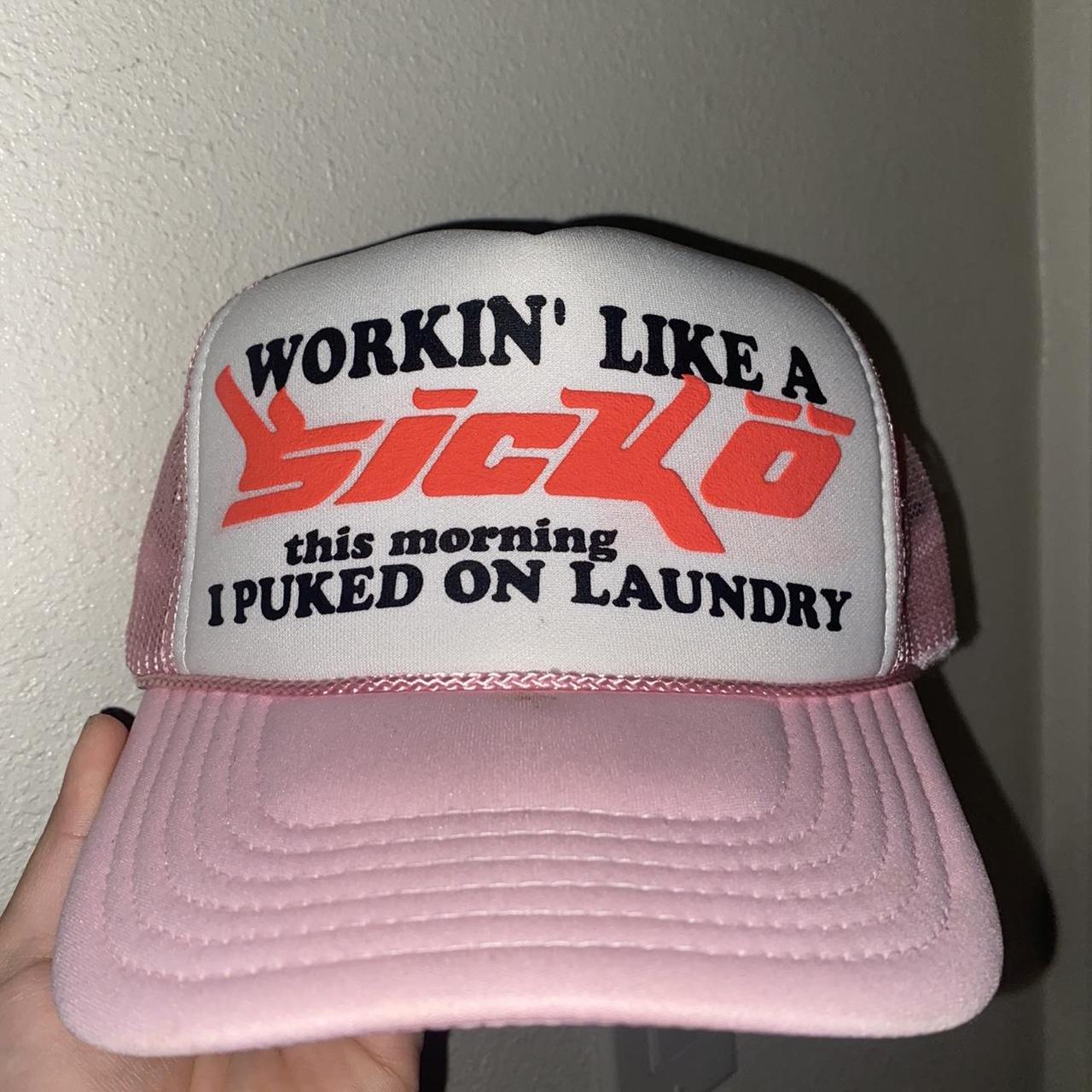 SICKO Pink Trucker Hat Sicko sickö Pink Hat Born | Depop