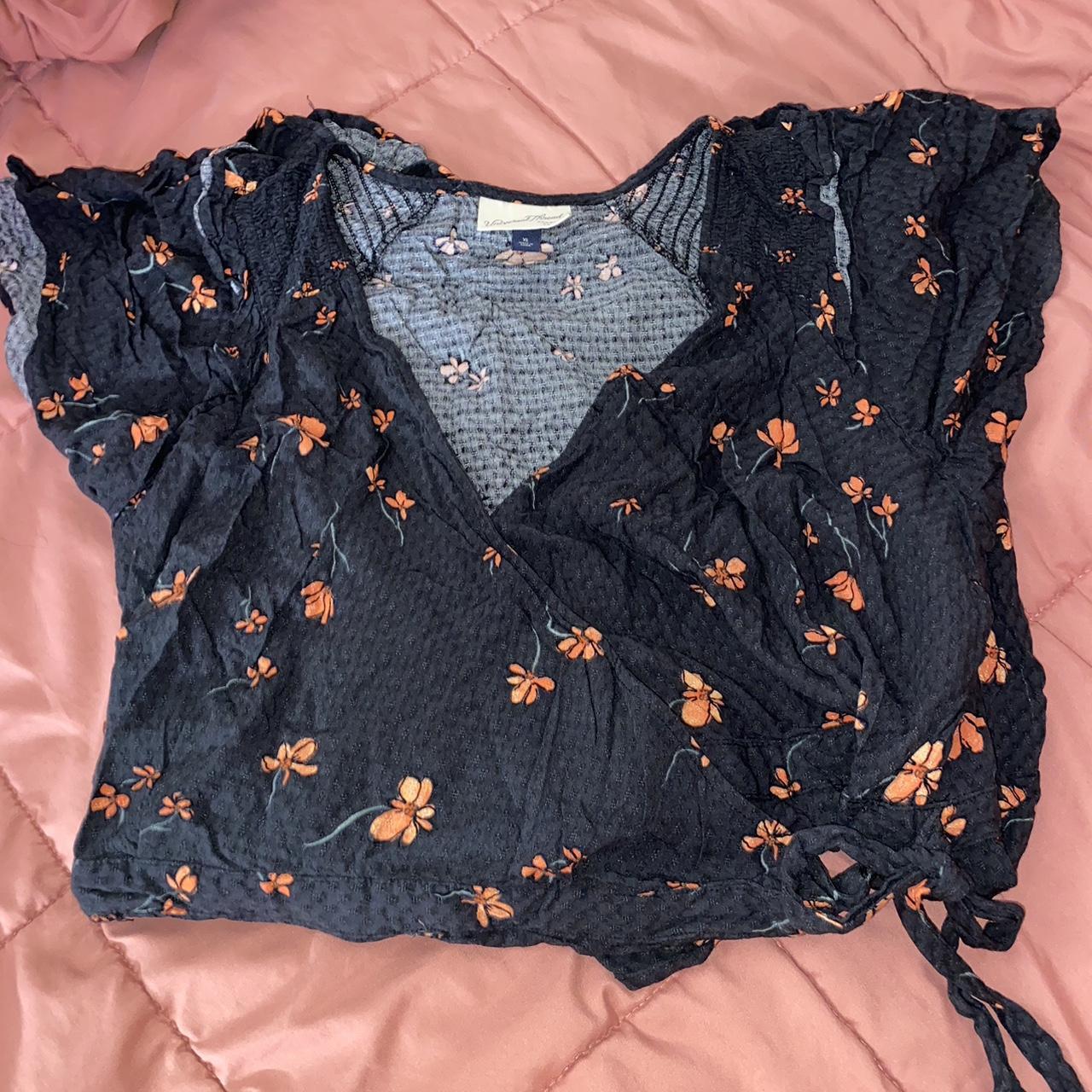 Target Women's Black and Orange Dress Depop