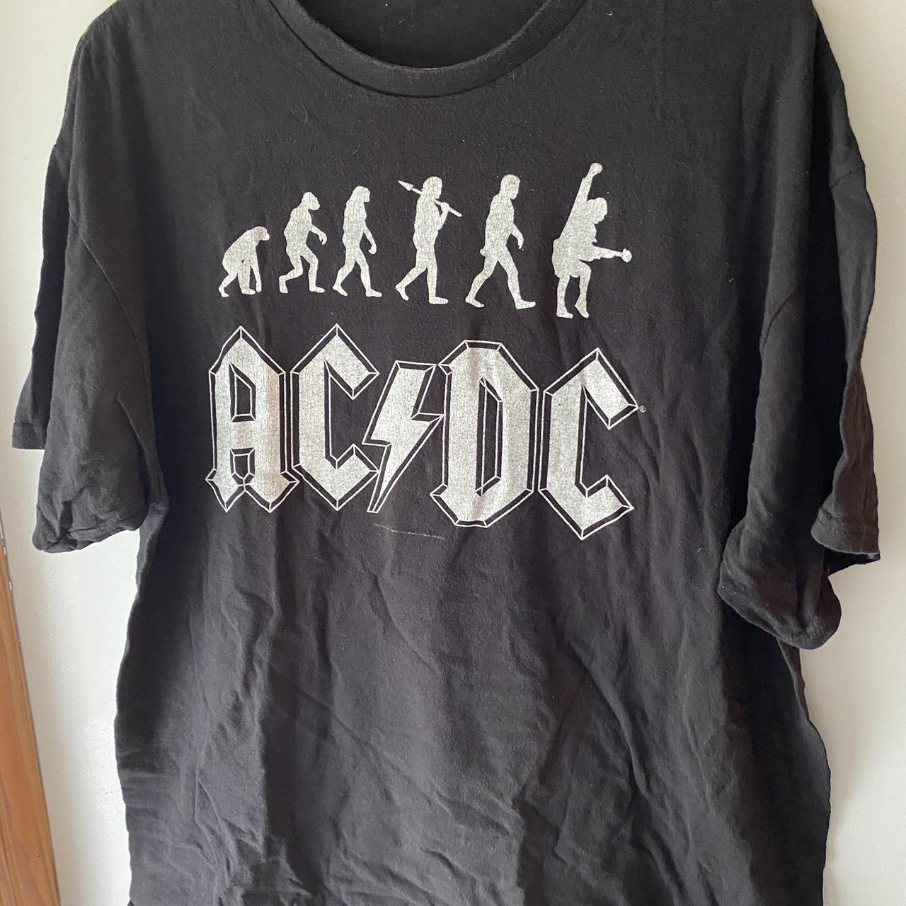 AC/DC Men's Rock Evolution T-Shirt Black