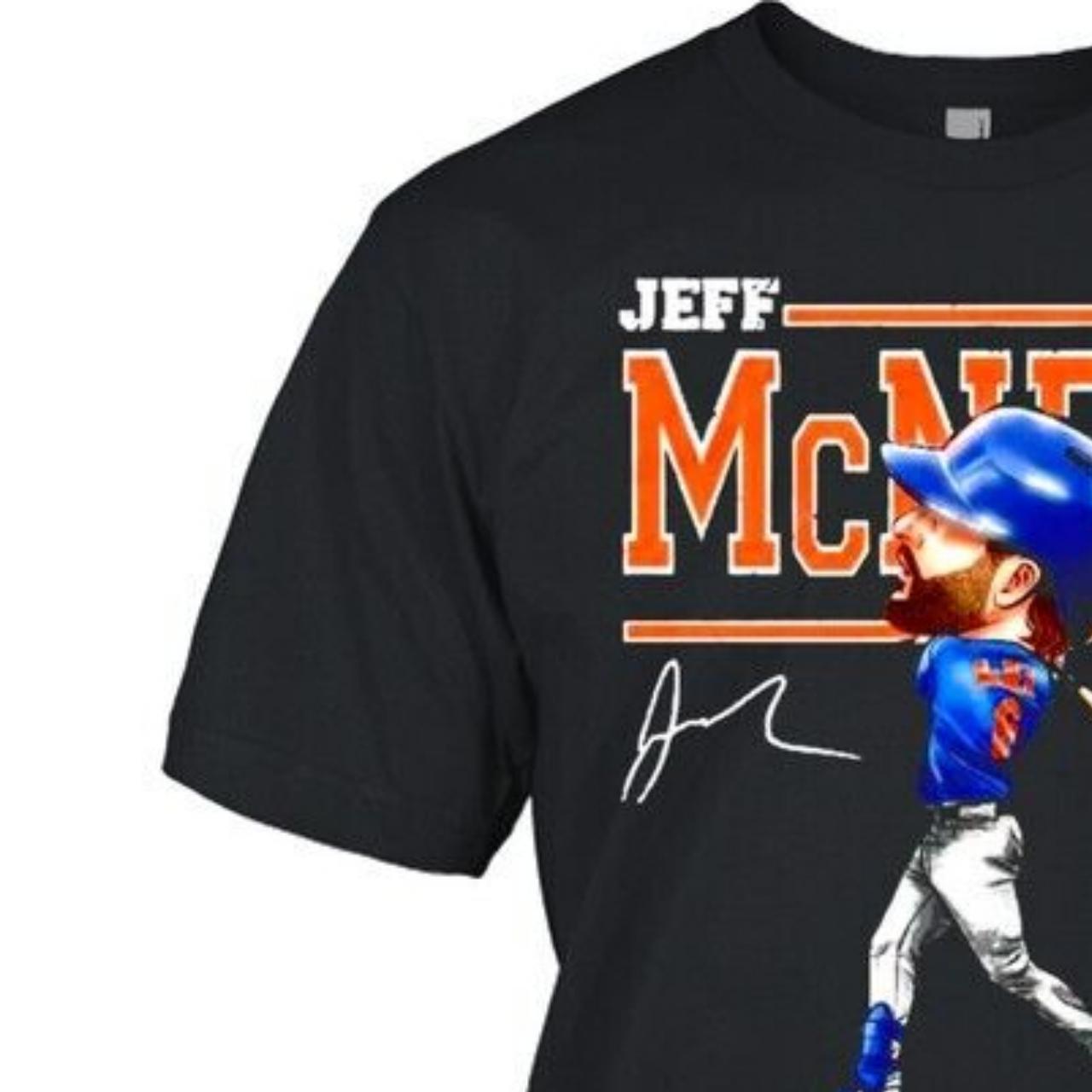  Jeff McNeil Long Sleeve Shirt - Jeff McNeil New York Cartoon :  Sports & Outdoors