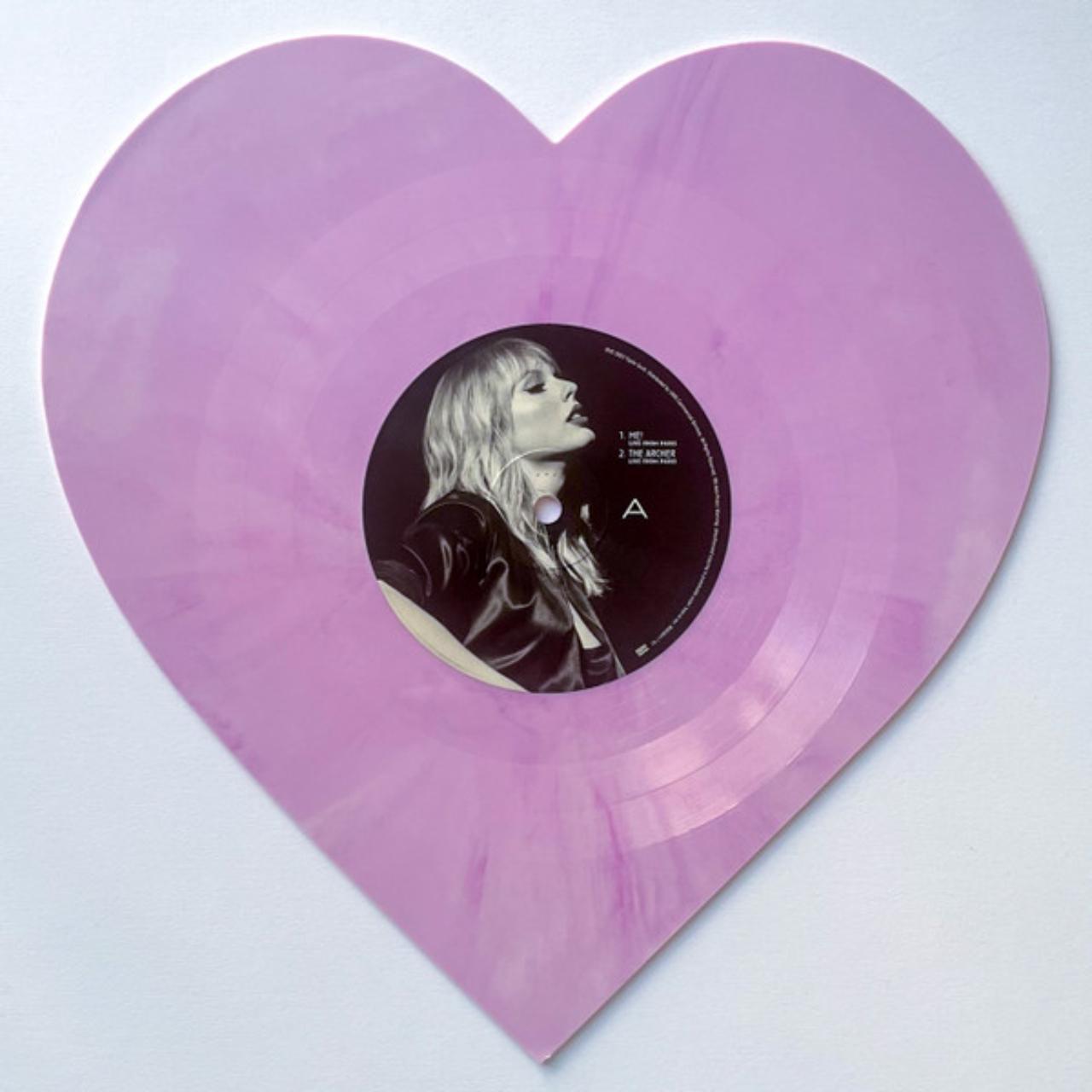 Taylor swift lover (live from shops paris) heart shaped vinyl