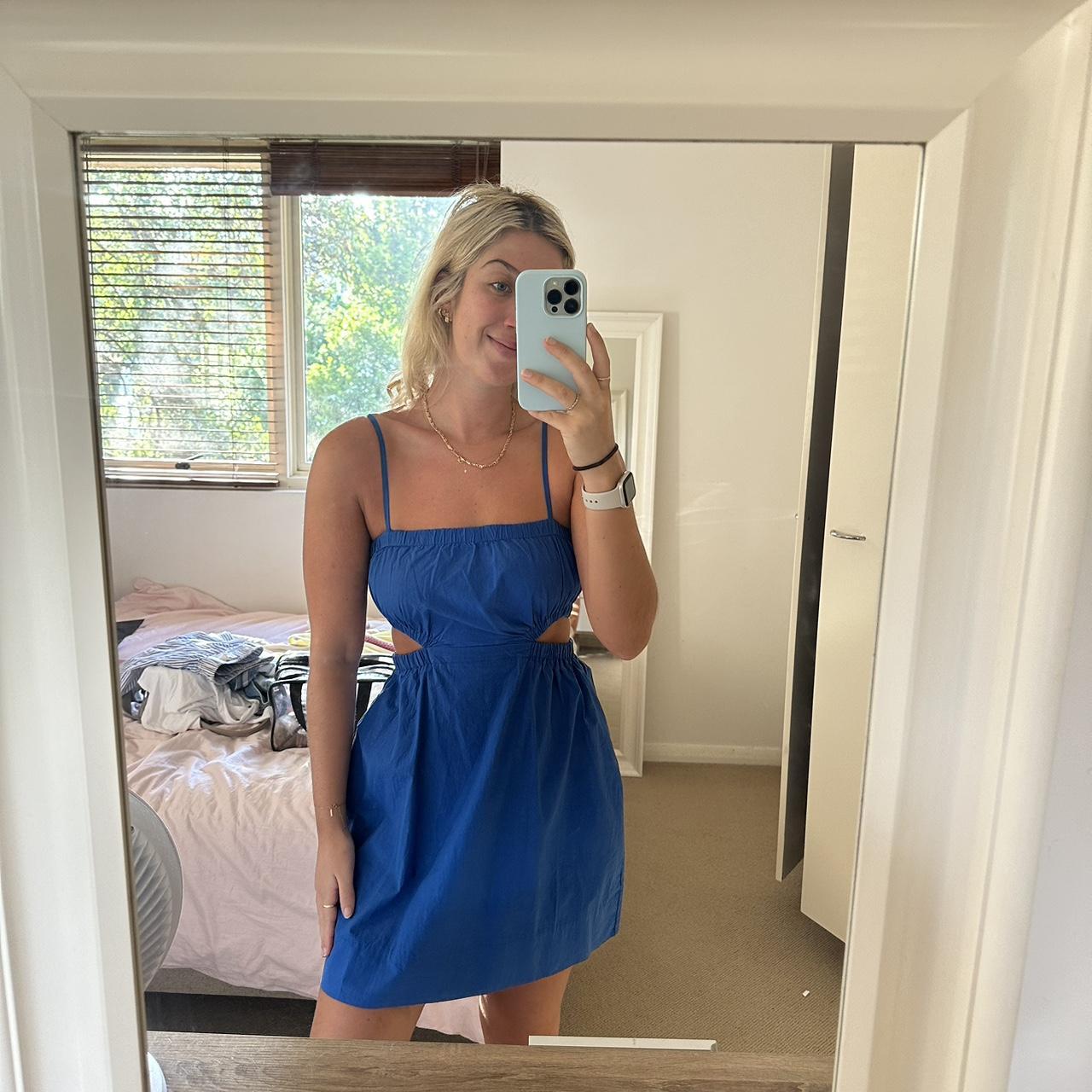 Nude Lucy oasis cut out mini dress. Size small.... - Depop