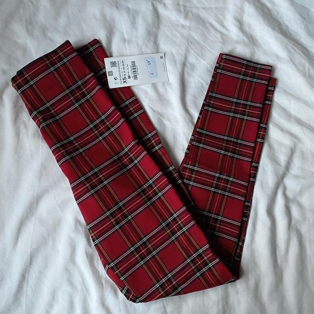 Zara check trousers New Never worn Size XS Depop