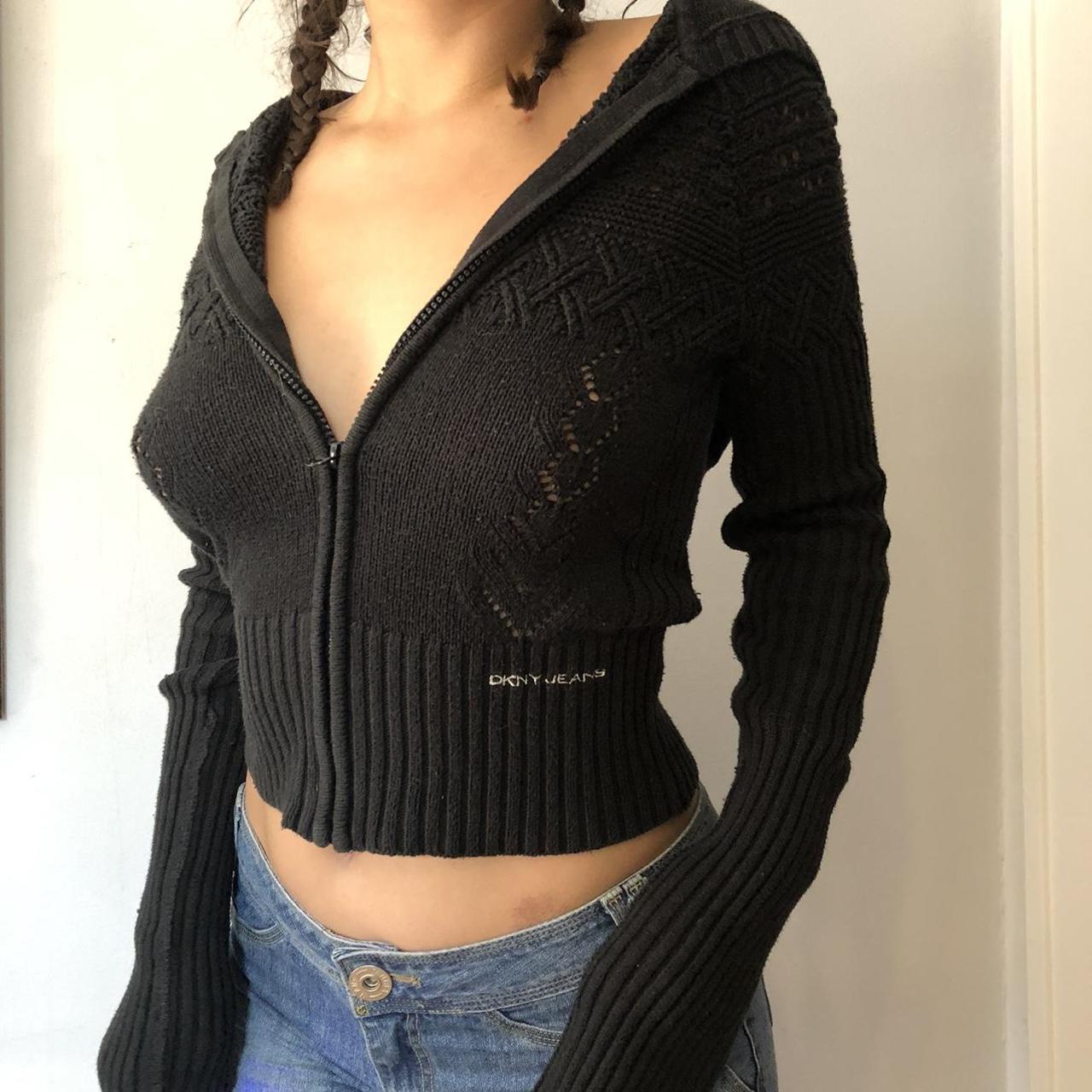 DKNY Women's Black Sweatshirt (2)