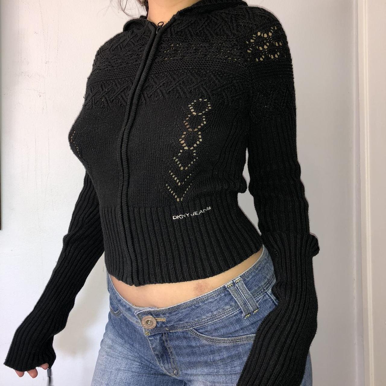 DKNY Women's Black Sweatshirt (3)