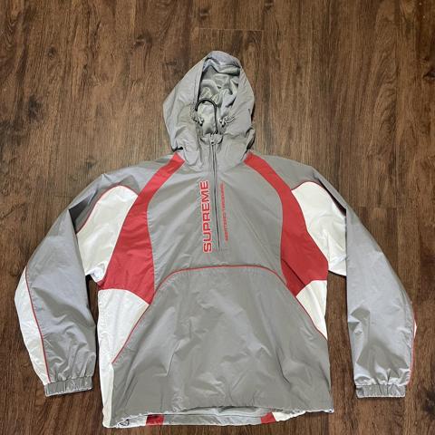 Supreme 1 4 zip pullover windbreaker in great. Depop