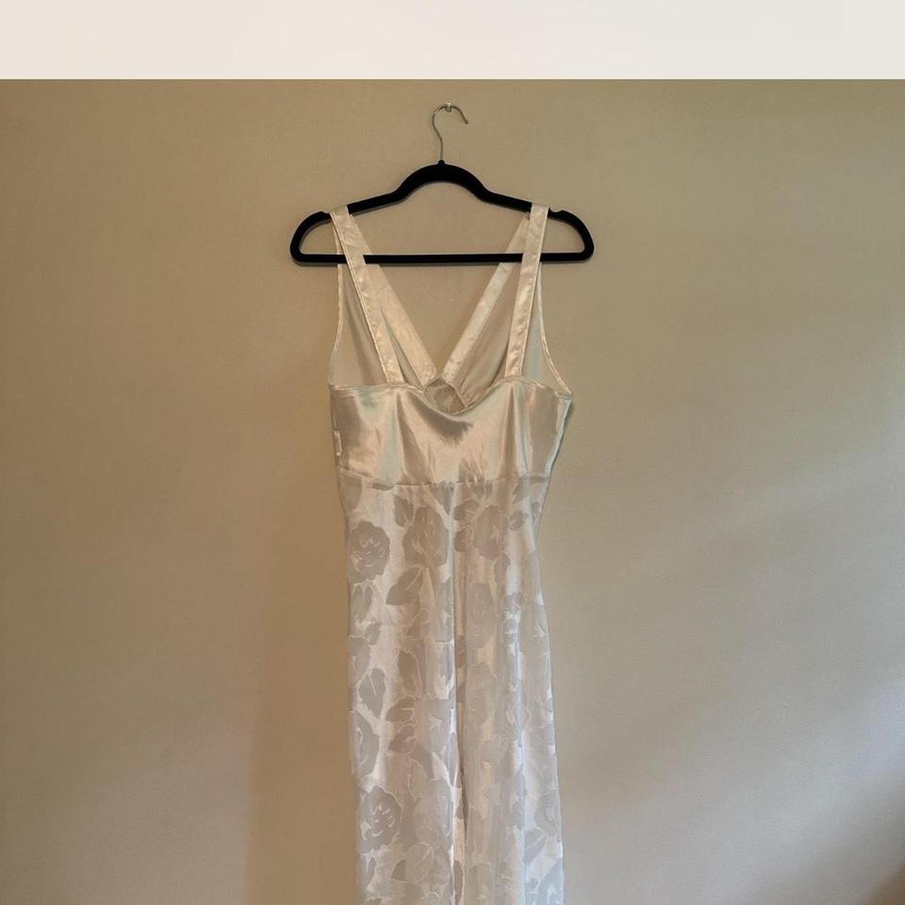 Beautiful sheer white maxi slip, perfect for a bride... - Depop