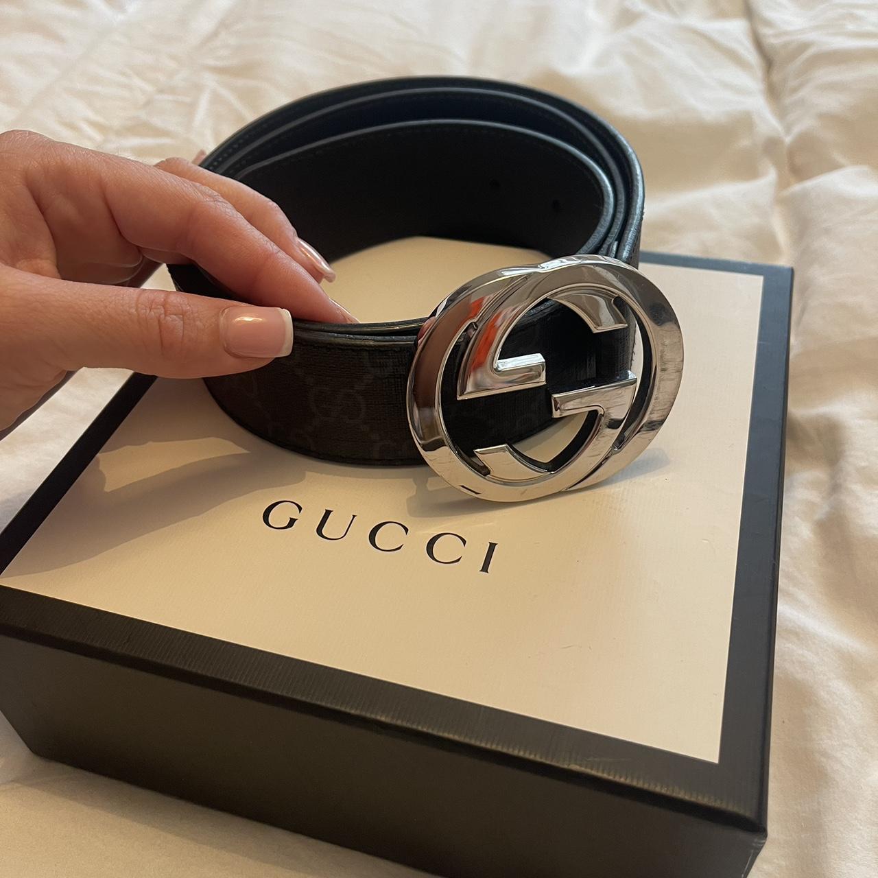 Authentic Gucci belt, really good condition apart... - Depop