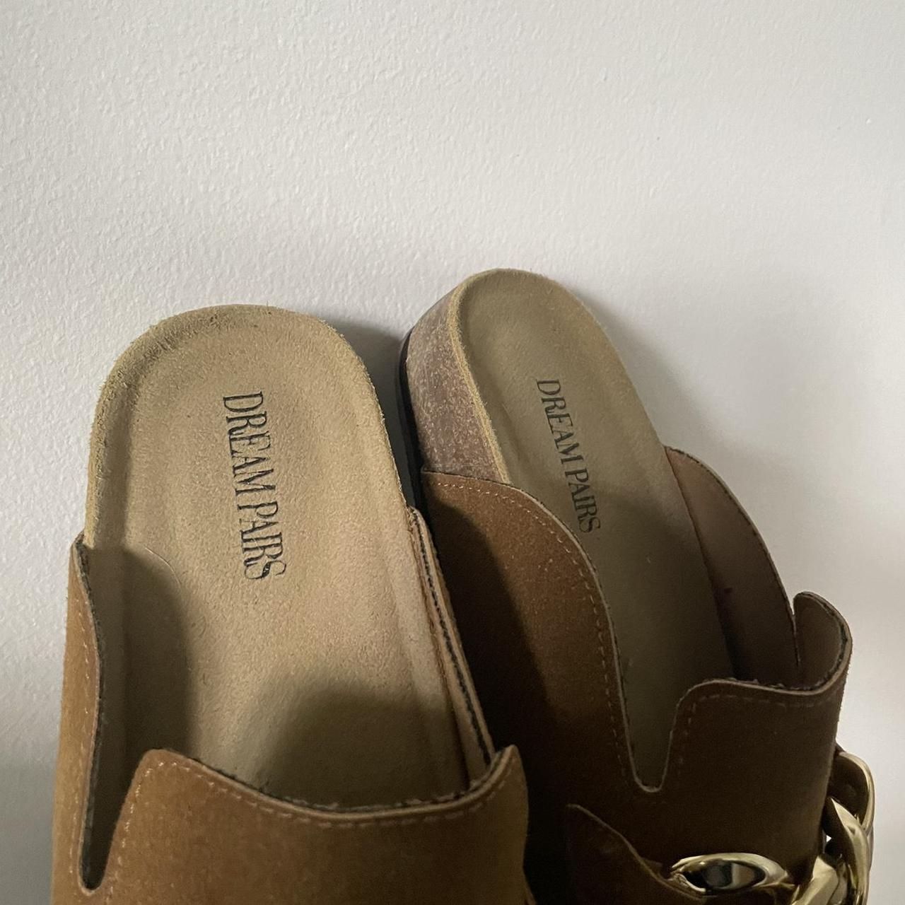 “Dream Pairs” slide mules brown 🖤size 9 fits slim... Depop