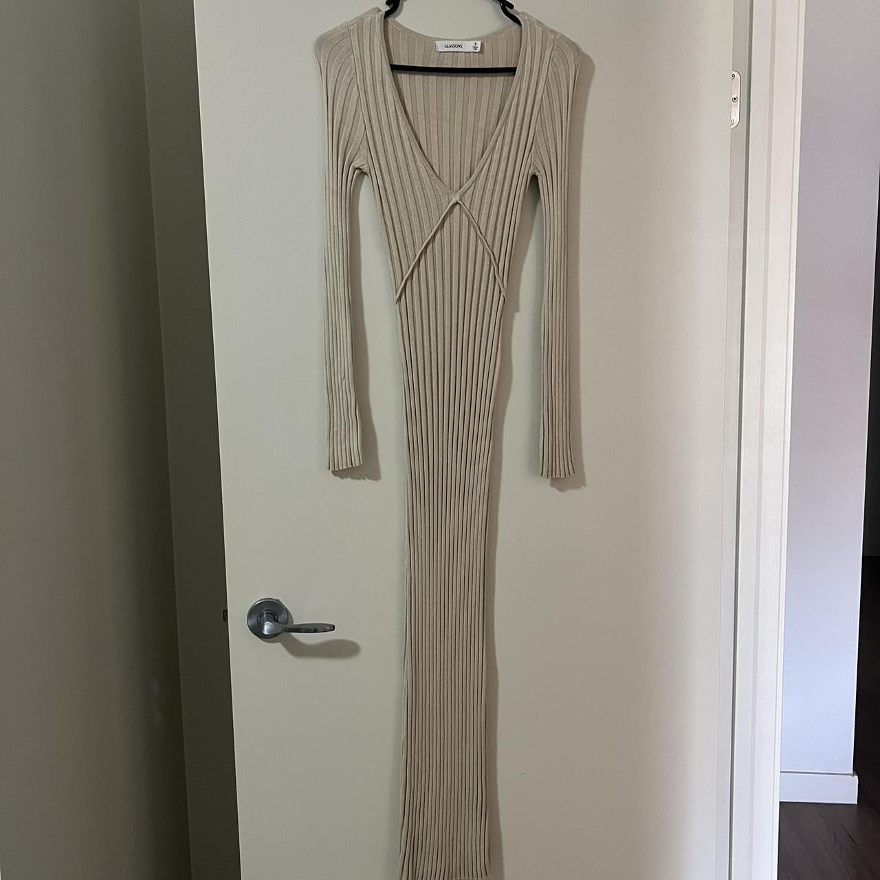 Glassons Knit Long Sleeve Dress Size small Would... Depop