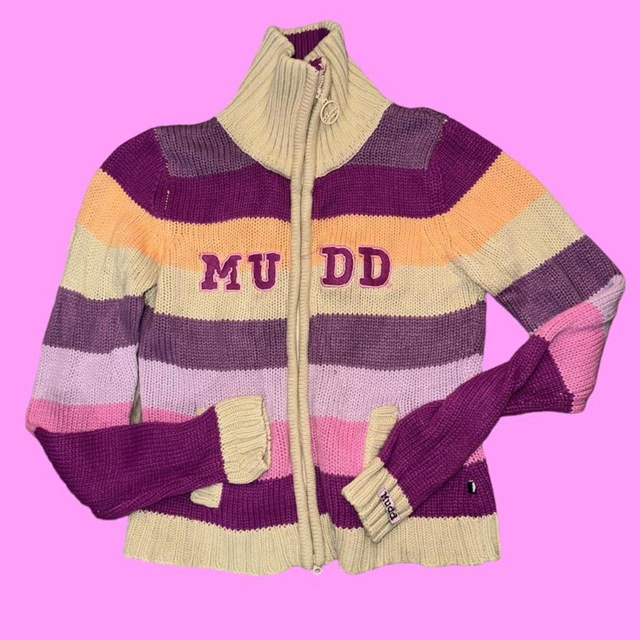 MUDD zip up sweater super cute n cozy size M - Depop