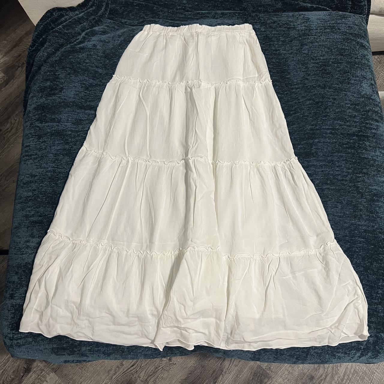Brandy Melville Tiered Maxi Skirt. Brand new with... - Depop