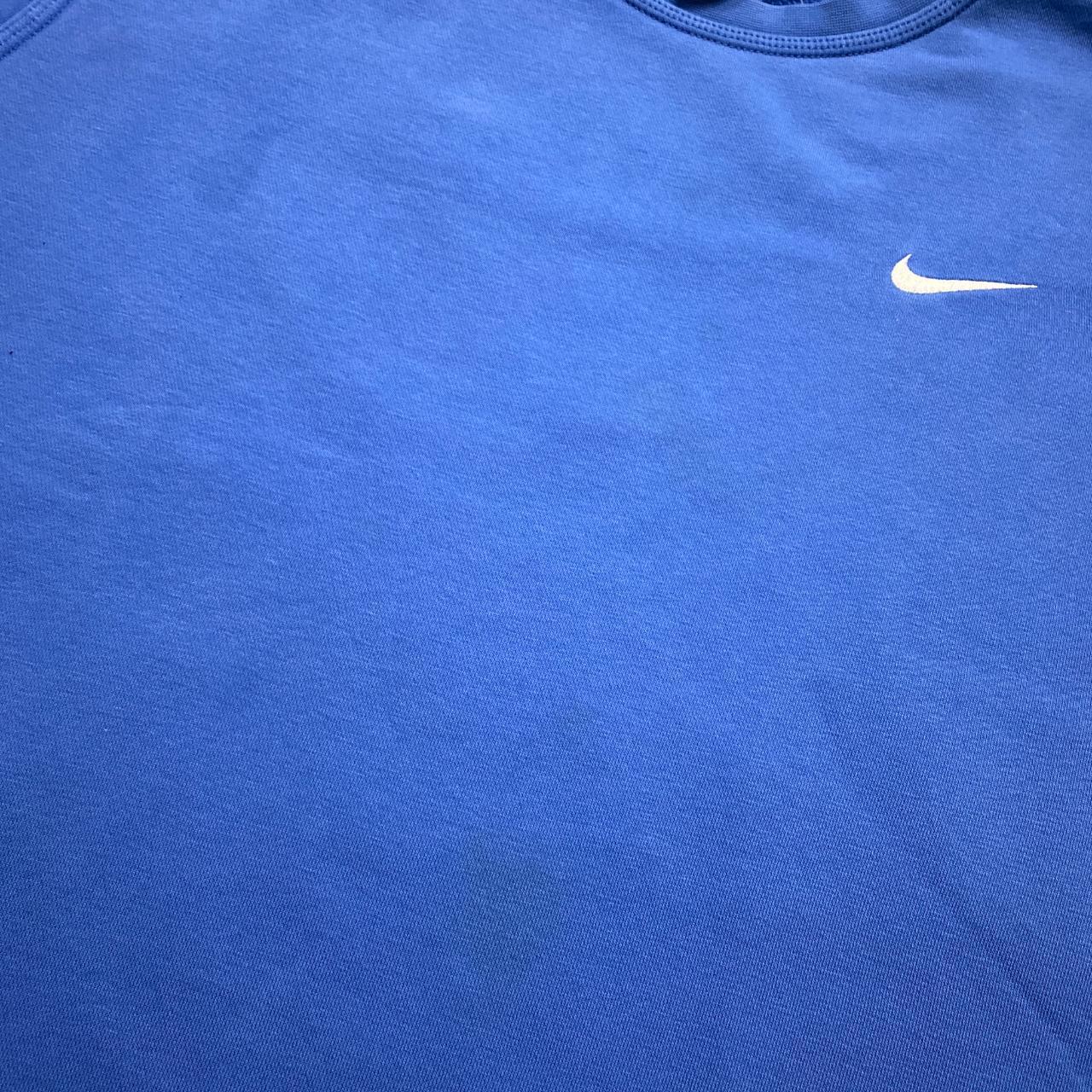 Mens Nike Swoosh Crew Neck Sweater Royal Blue... Depop