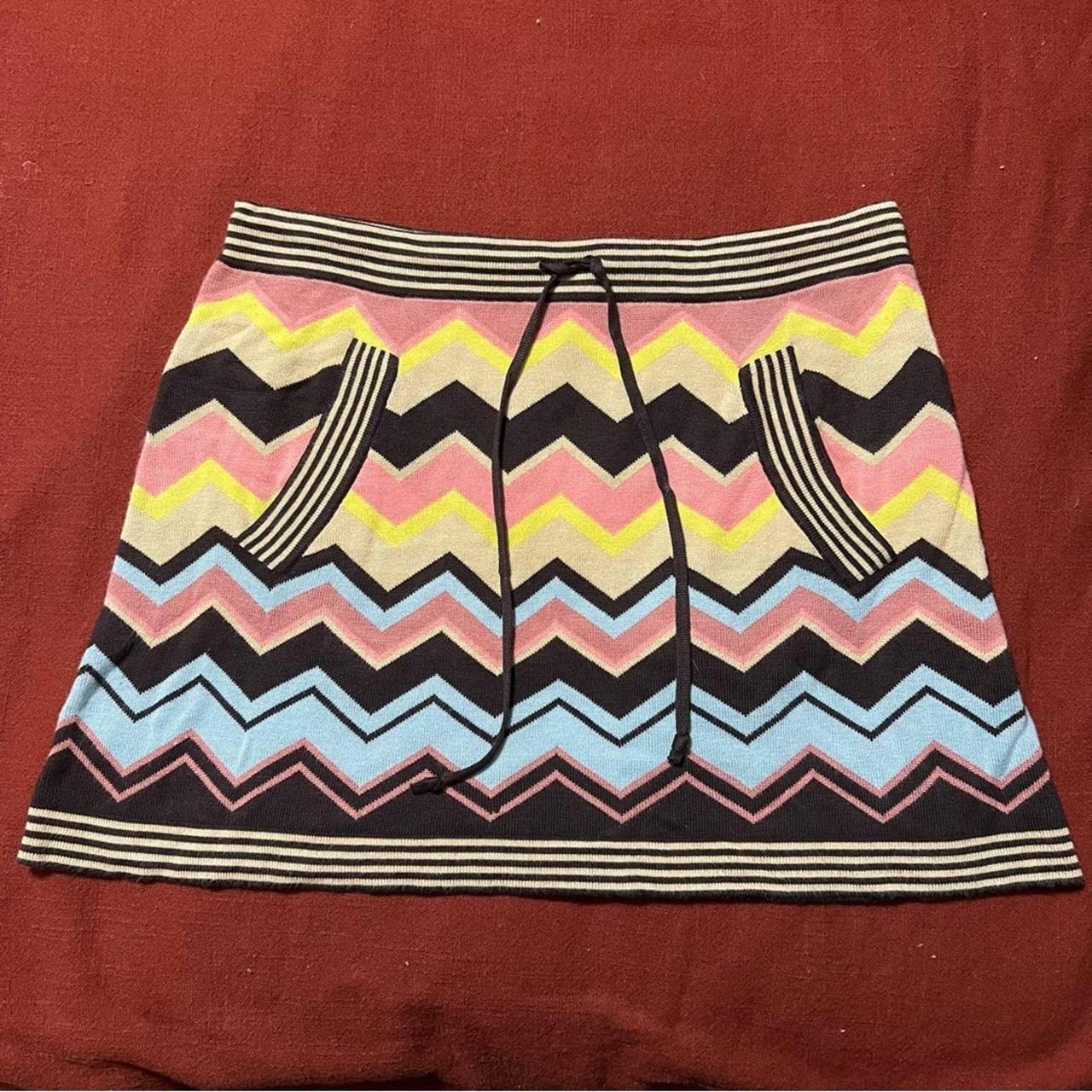 Missoni Women's Brown and Pink Skirt