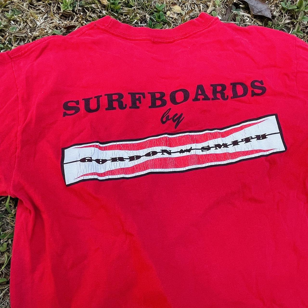 Vintage Gordon Smith Surf Boarding Tee -MADE IN... - Depop