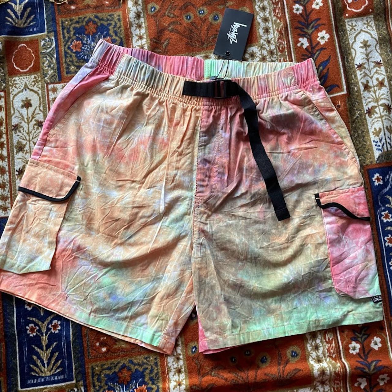 Tie dye hot sale cargo shorts