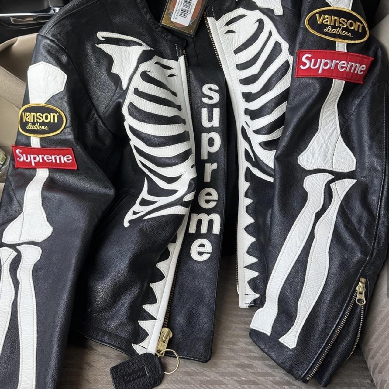 Supreme Vanson Leather Bones Jacket